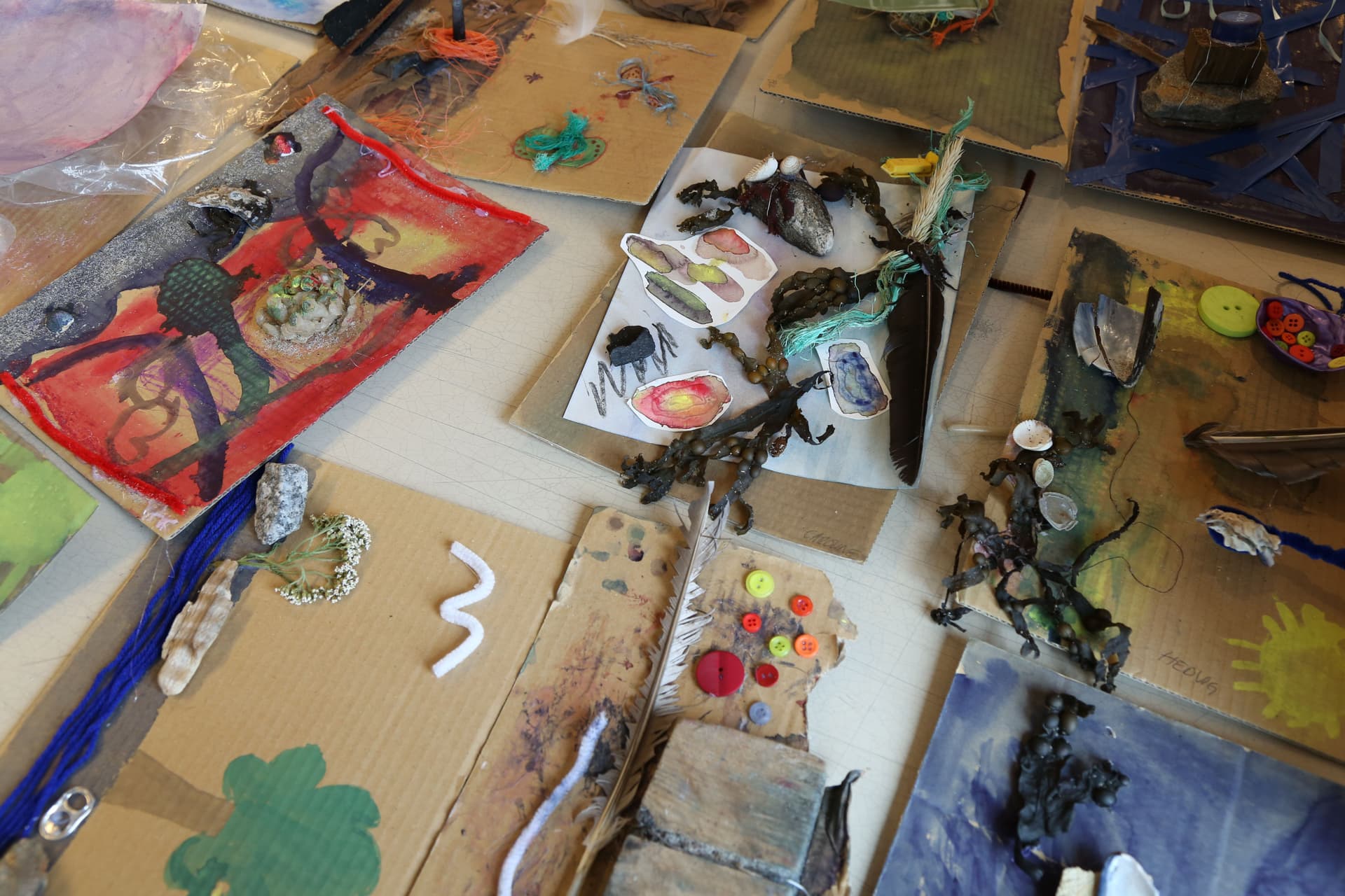 Blandat material i verkstad