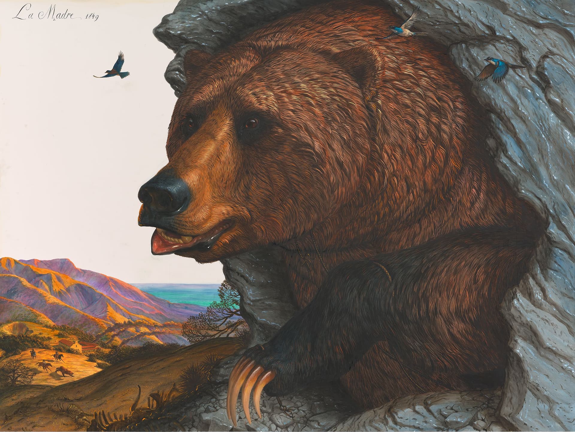 Konstverk på bild: Walton Ford, La Madre, 2017