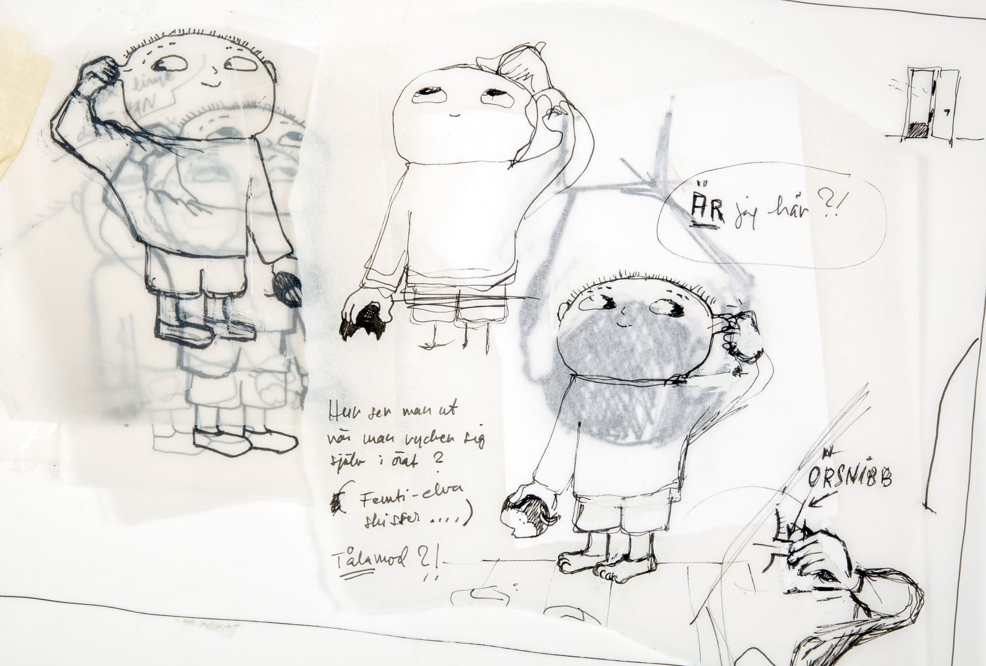 Skiss till Alfons Åberg