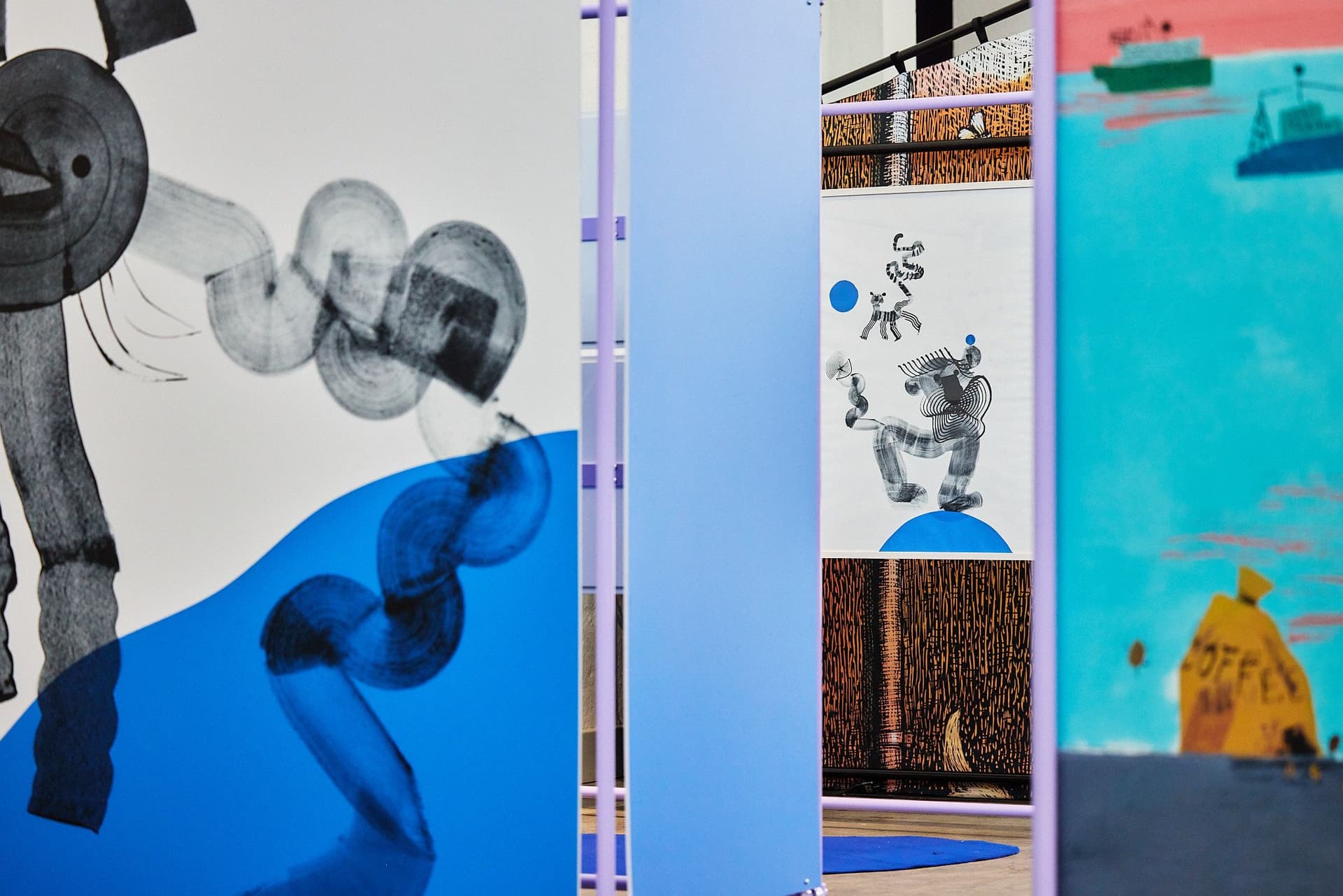 Vy över utställning