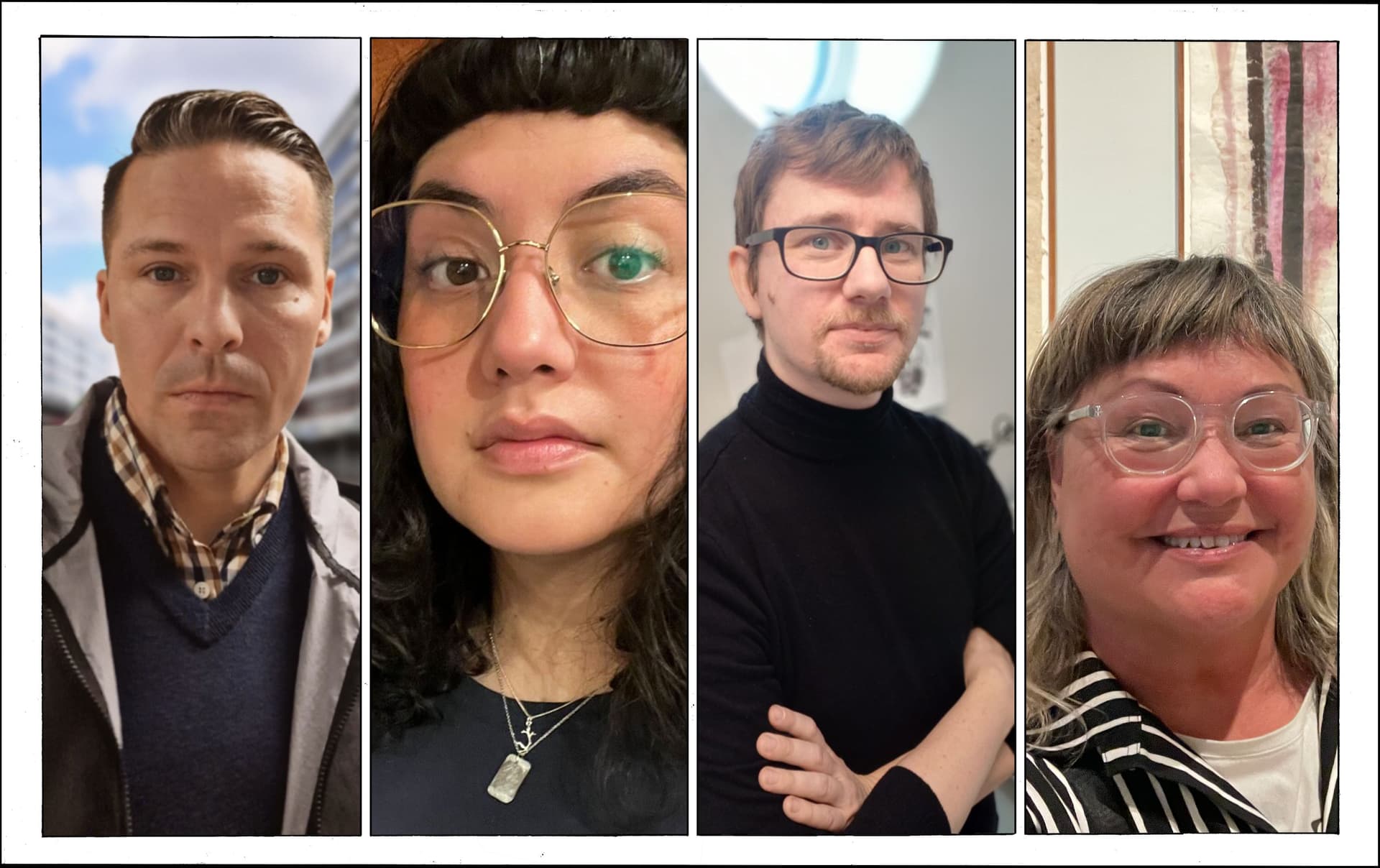 Collage av medverkande