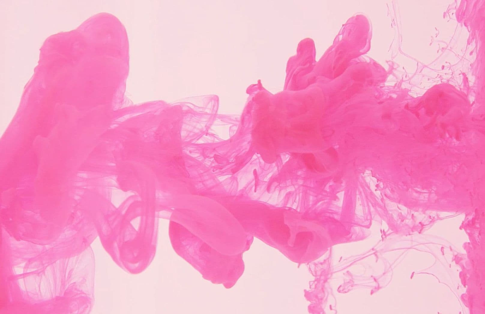 Rosa akvarellfärg i vatten