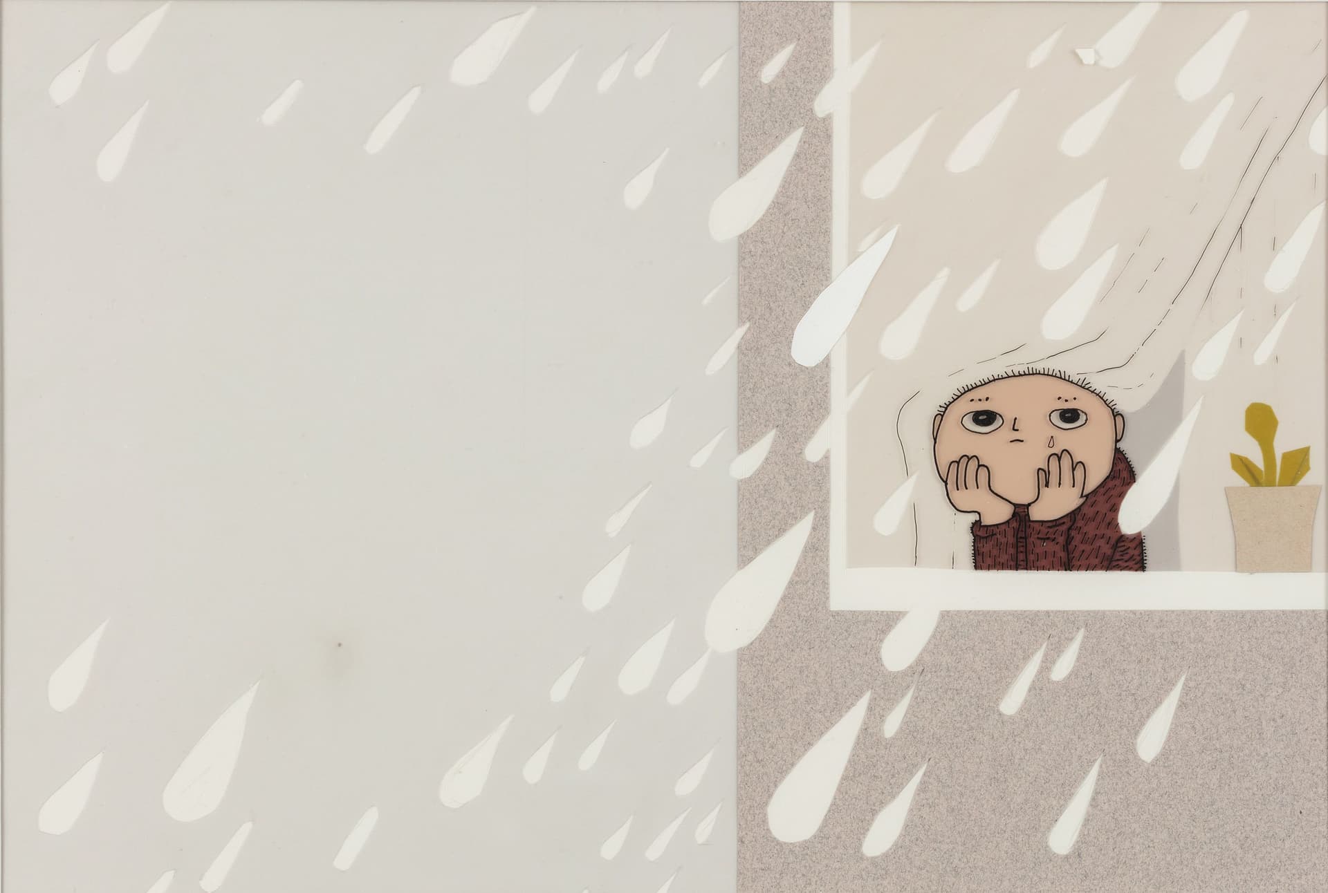 Konstverk: Gunilla Bergström, där går TJUV-Alfons!, 1990