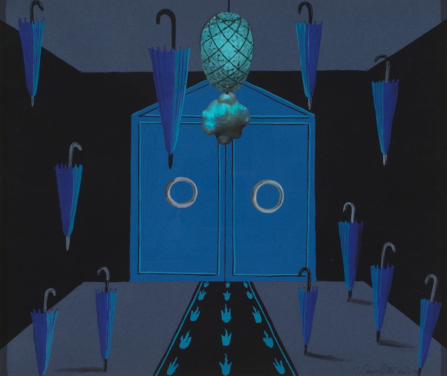 Konstverk: Hannu Väisänen, Blått rum, 1994