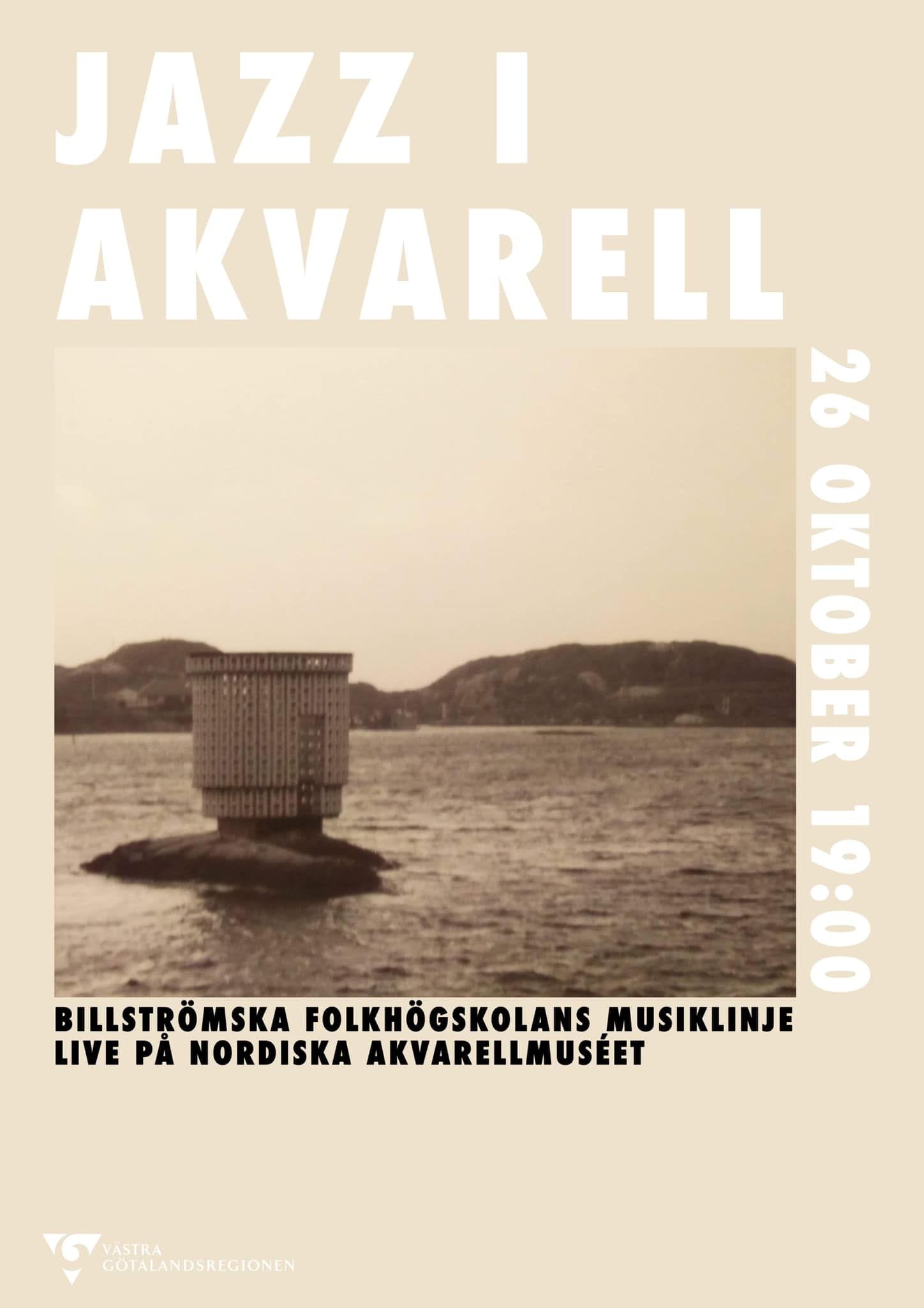 Texten "Jazz i akvarell"