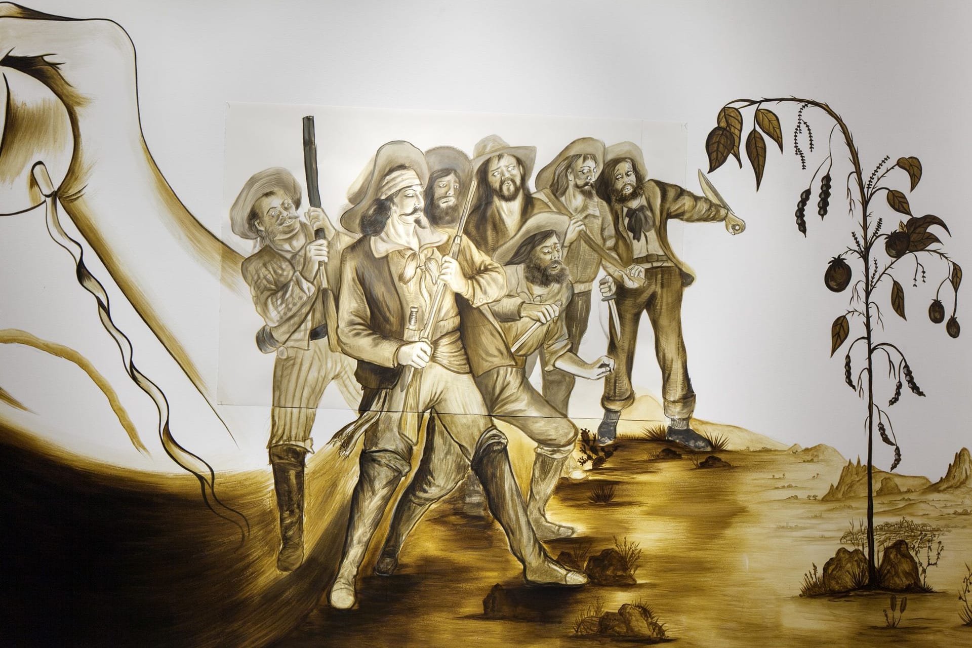 Detail from mural