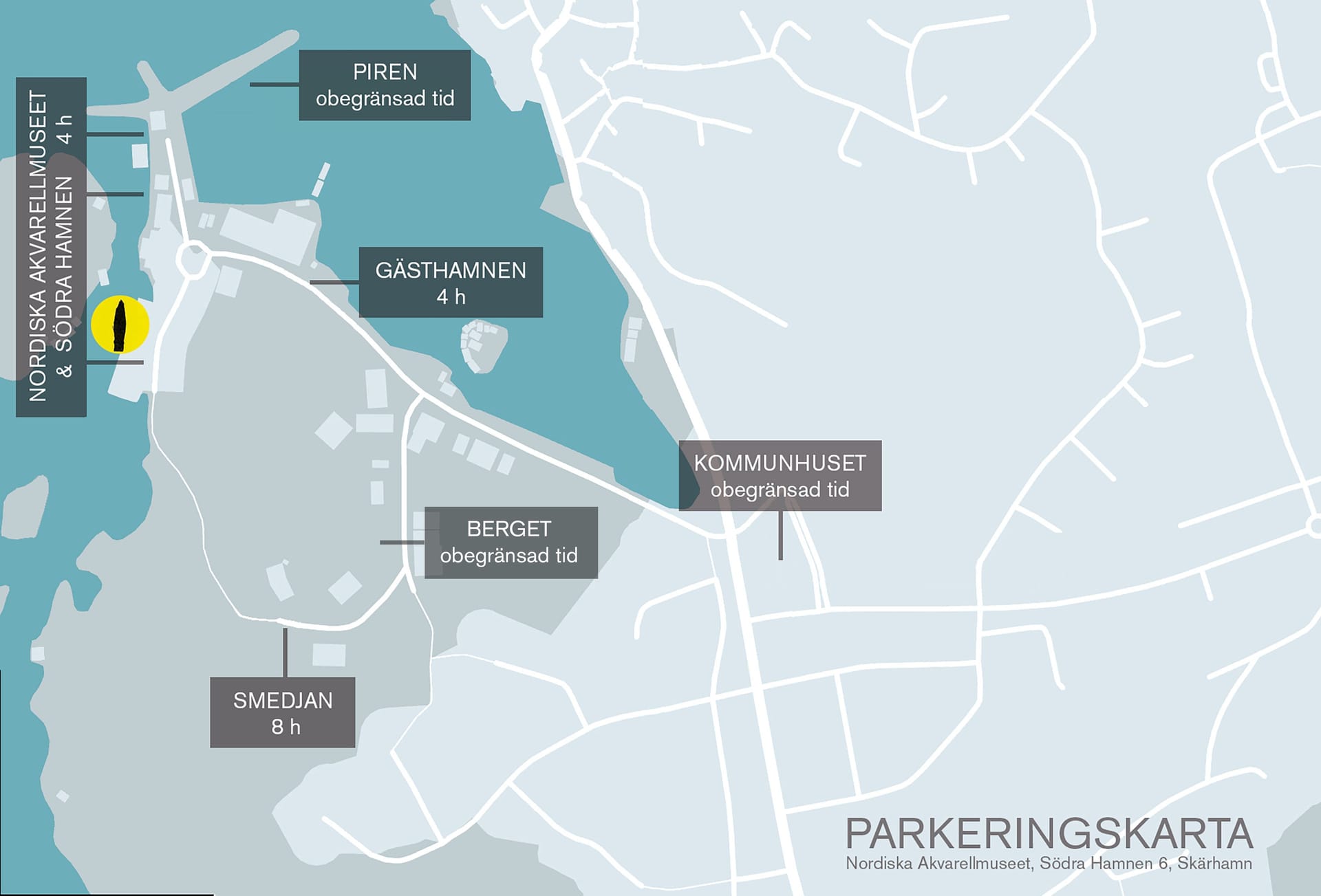 Map of parking lots