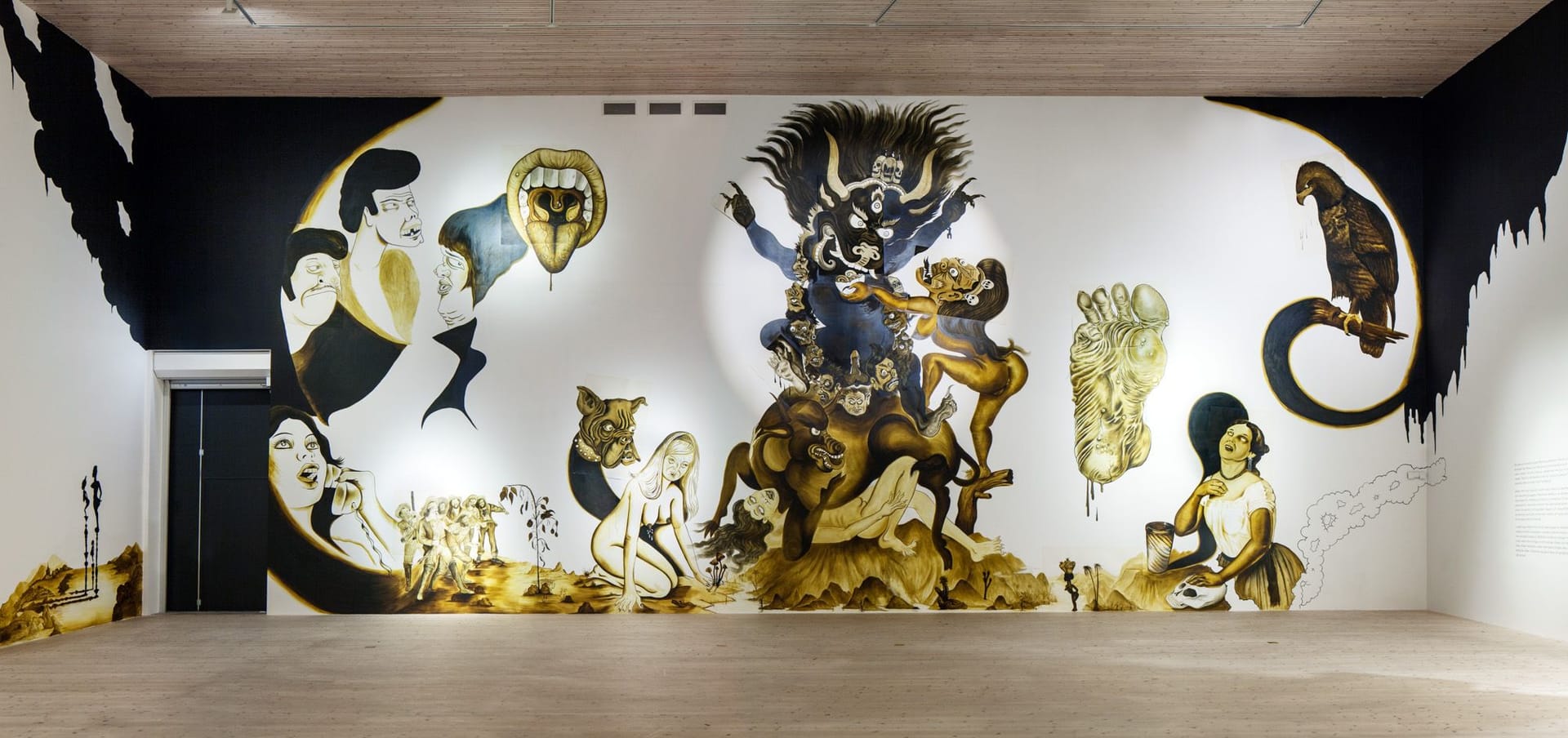Mural by Dr Lakra at the Nordic Watercolor Museum
