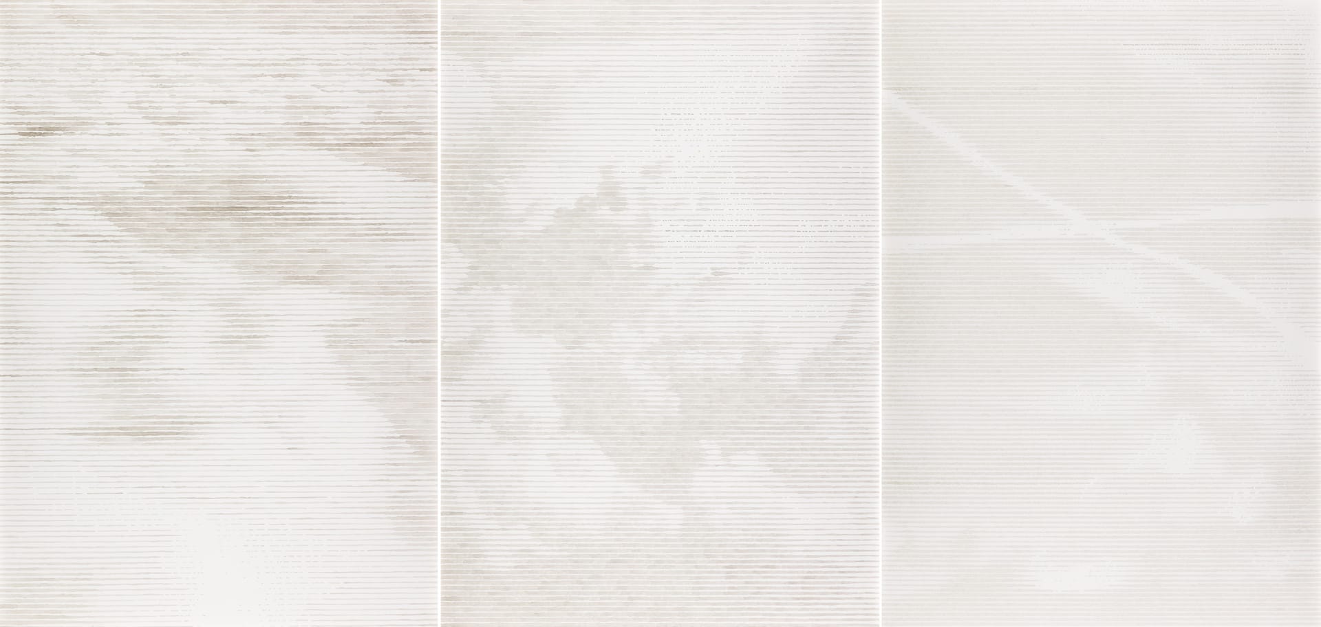 Three works by Anna Ling from the series Oceans of Air