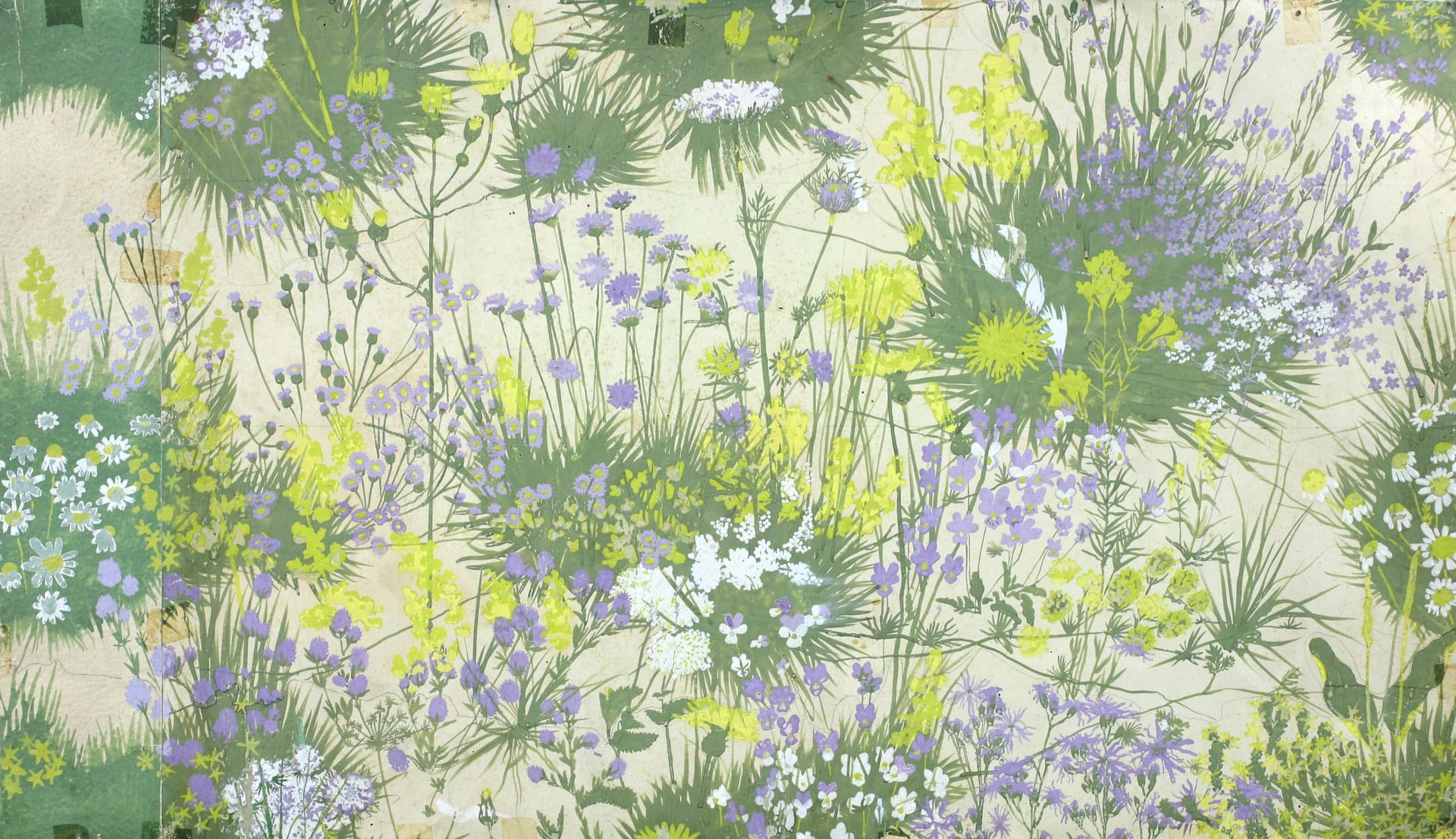 Artwork: Arne Jacobsen, Arne Jacobsen, Sketch for the pattern "The Meadow", undated