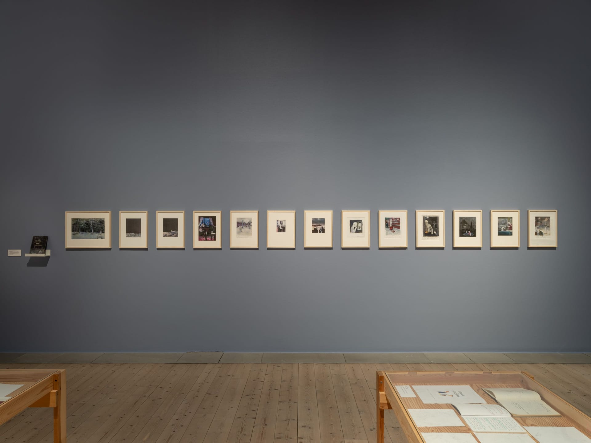 Works by Anna Höglund on an exhibition wall