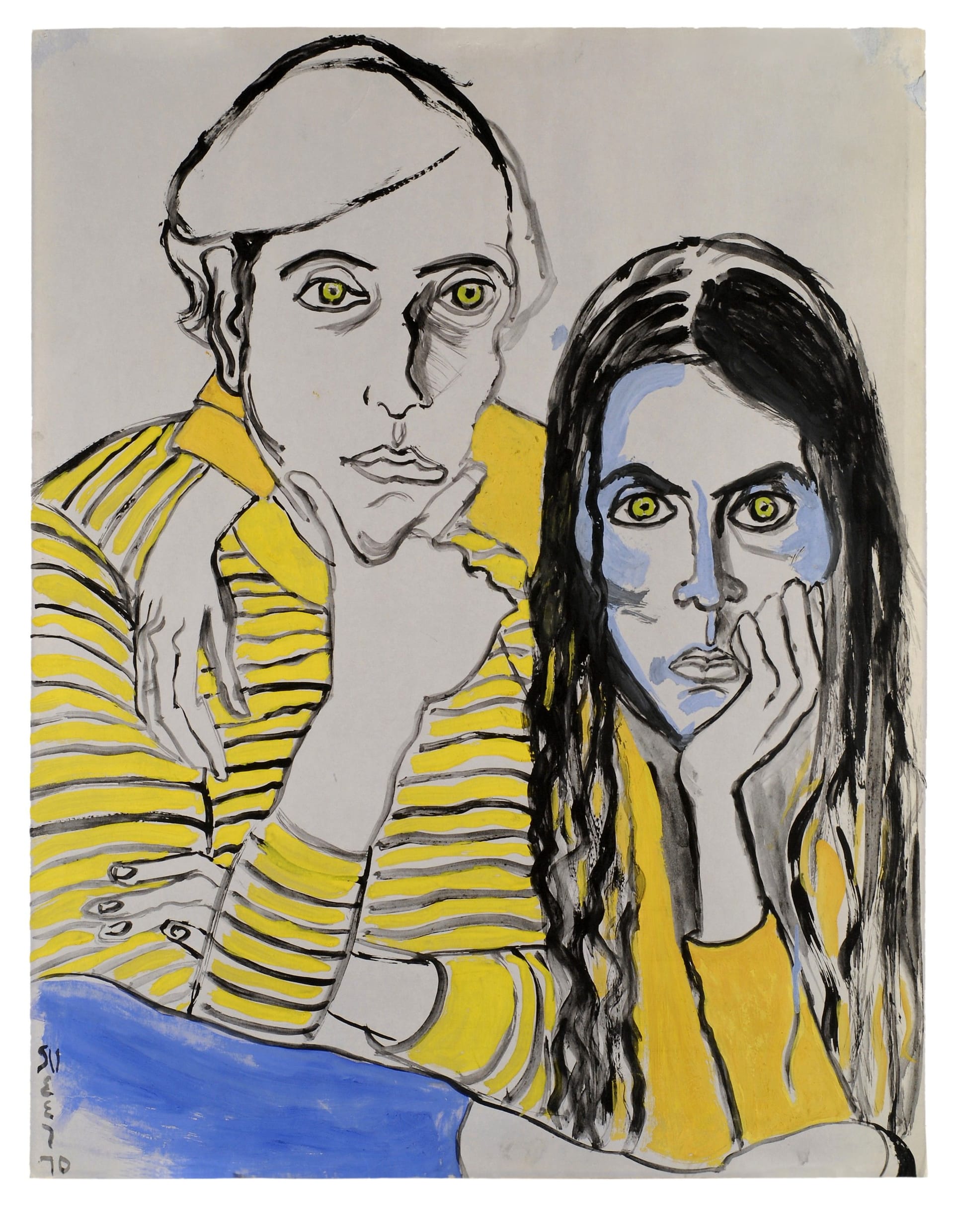 Artwork: Alice Neel, Hartley and Ginny, 1970
