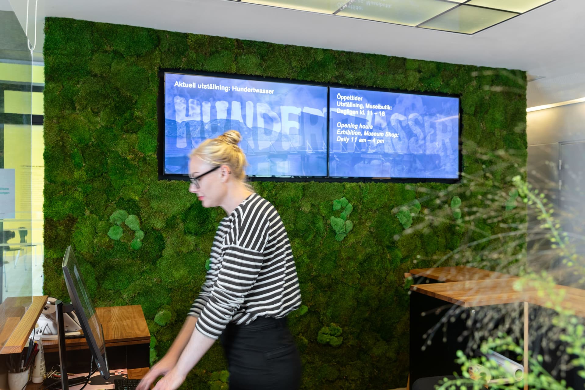 The reception at the Nordic Watercolor Museum