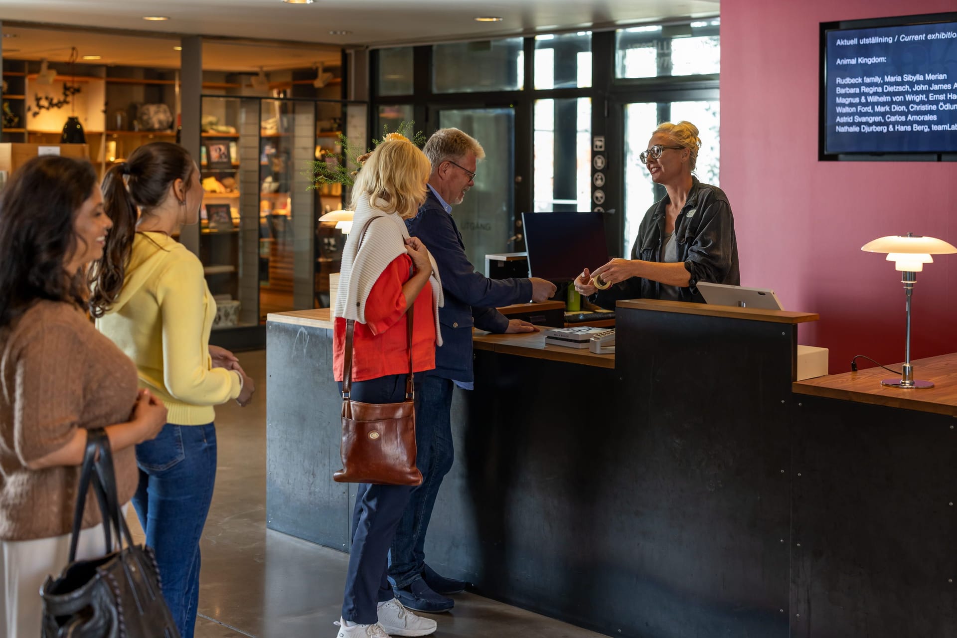 The reception at The Nordic Watercolour Museum
