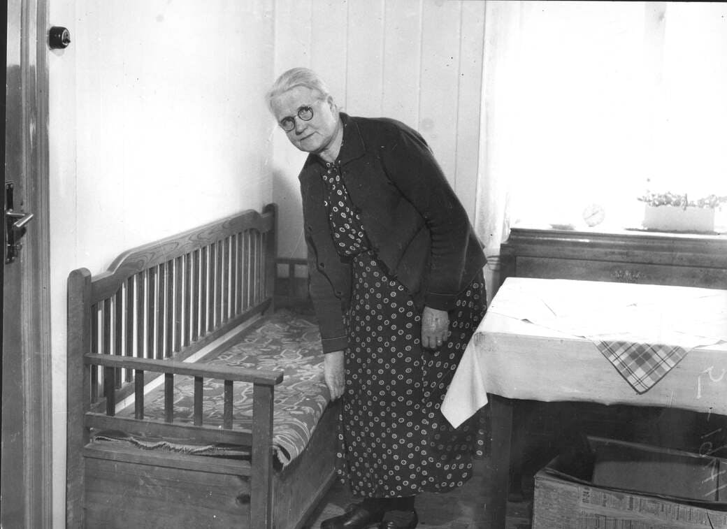 Arkivbild på Åke Göranssons mamma