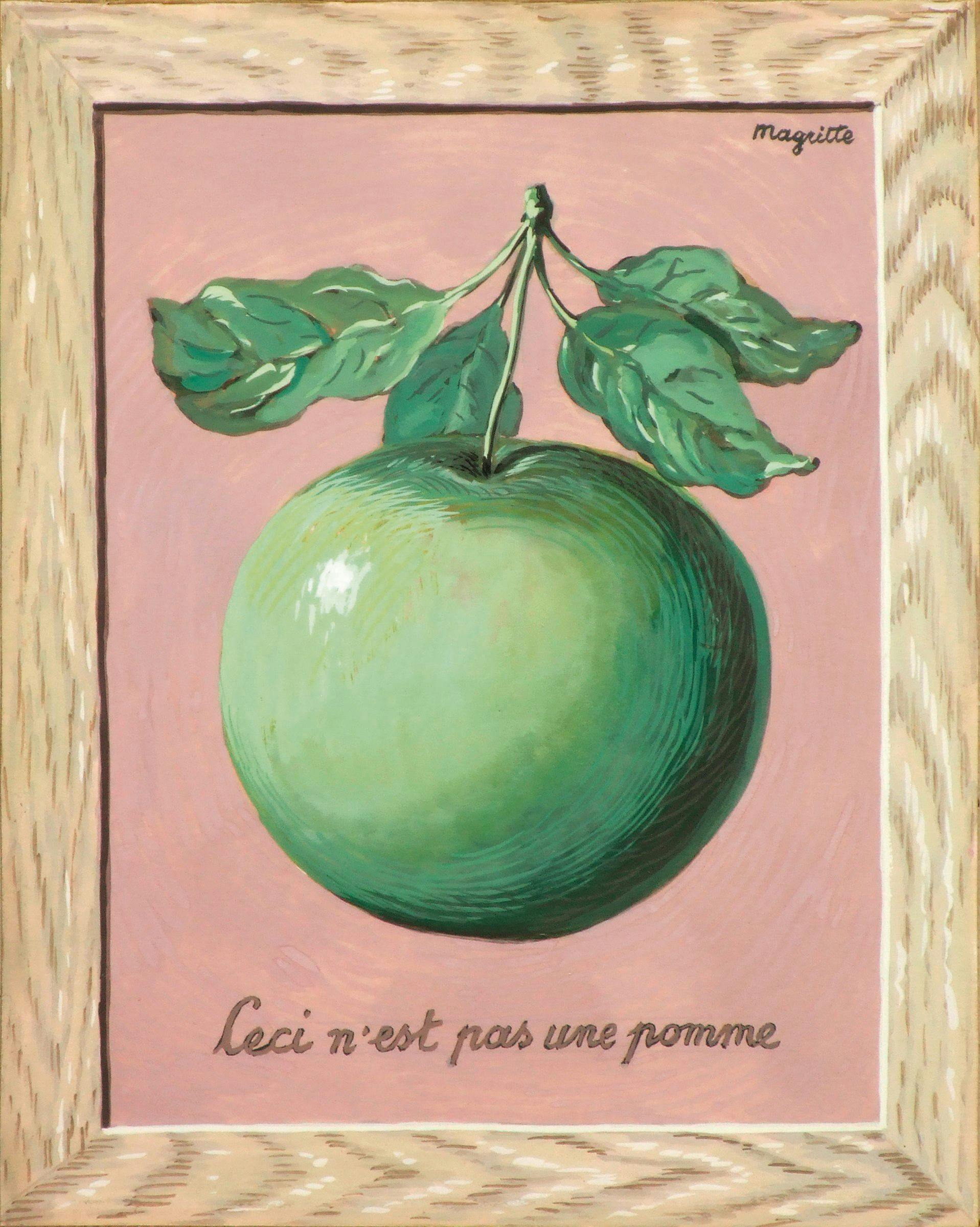 René Magritte, (Ceci n'est pas une pomme), ca 1959