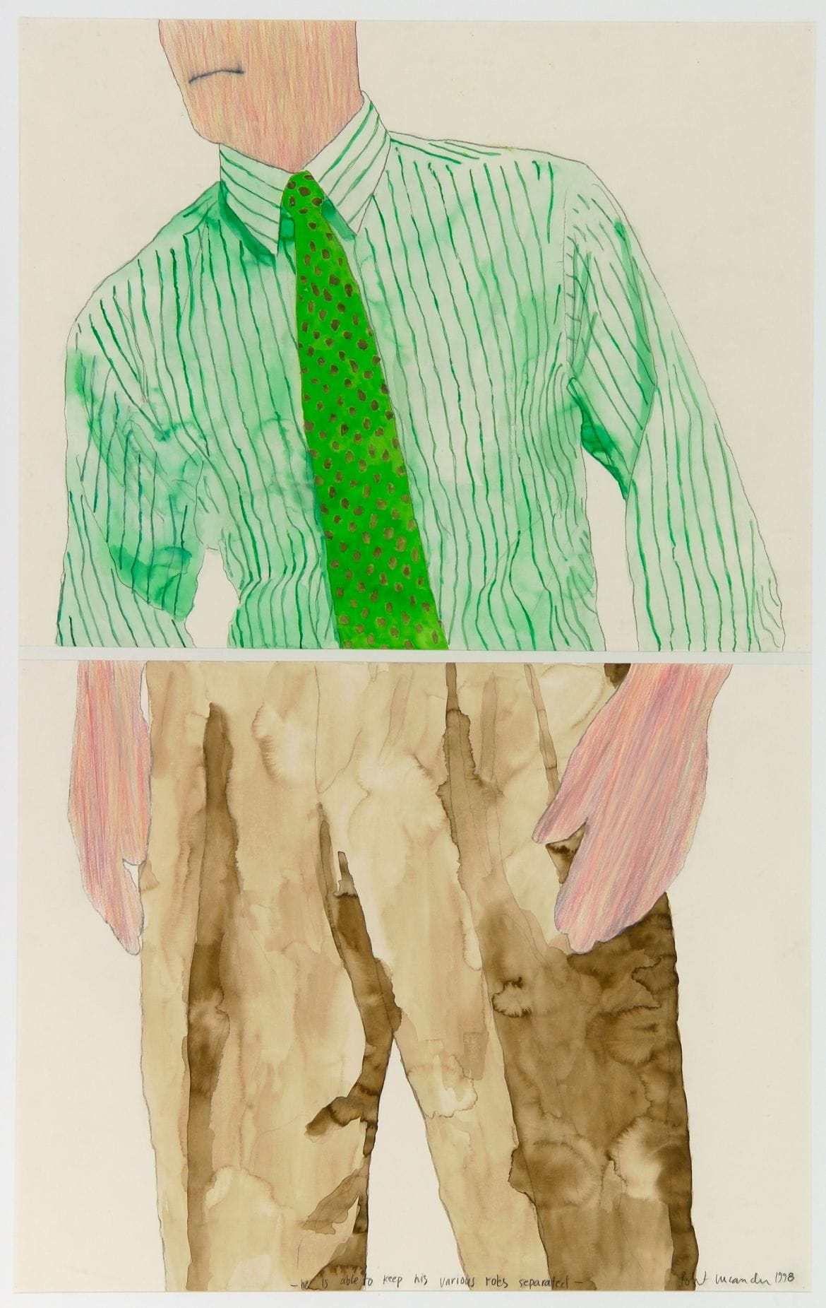 Art work: Robert Lucander, He is Able to Keep His Various Roles Separated, 1998