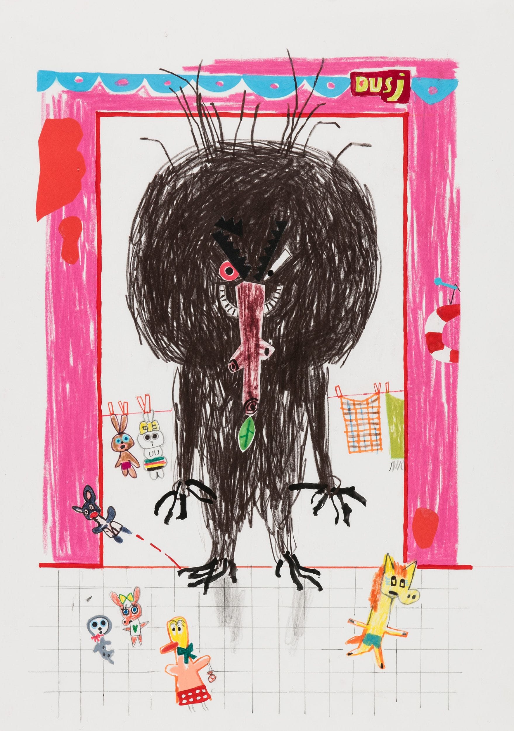 Artwork: Gry Moursund, from the book Billy Goats Gruff at the bathhouse, 2009