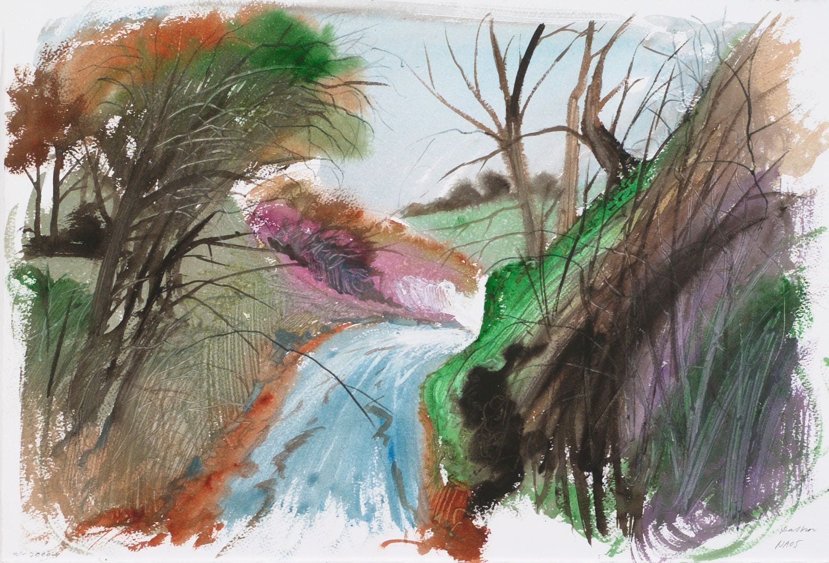 Artwork: Göran Dalhov, from the series "Wales painting" 2000-1, 2000