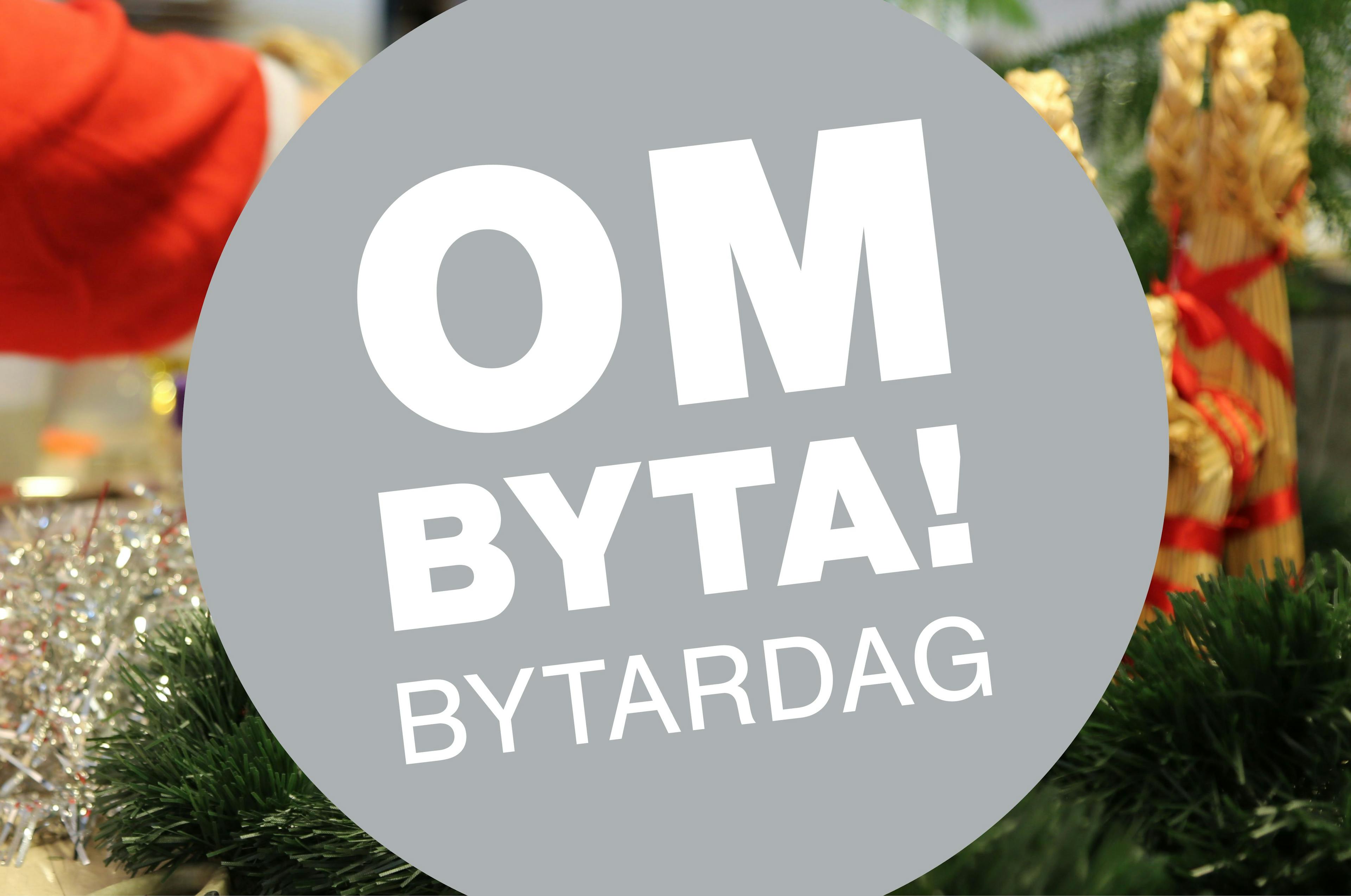 Text i bild: OmByta! Bytardag