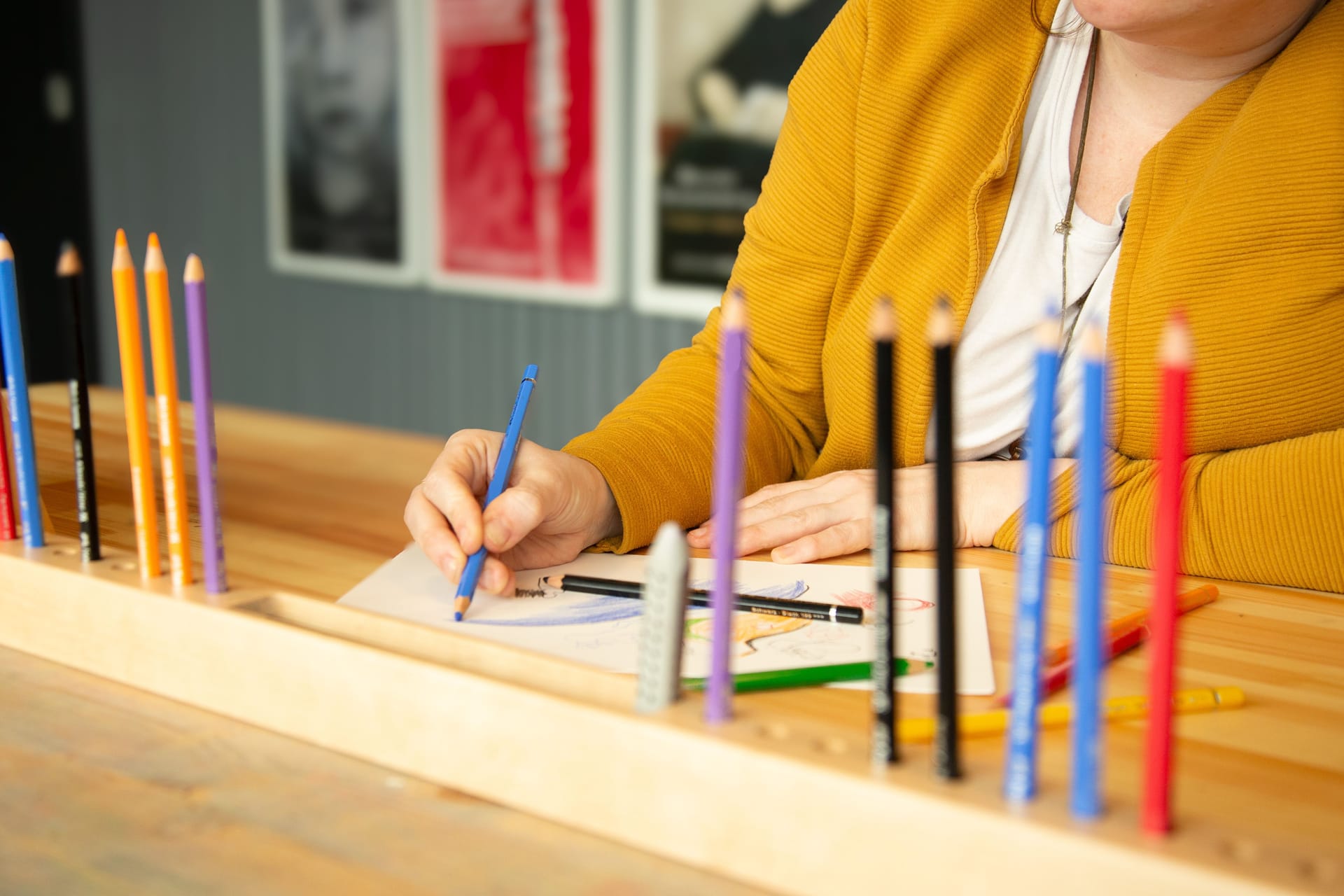 Photo of a hand drawing