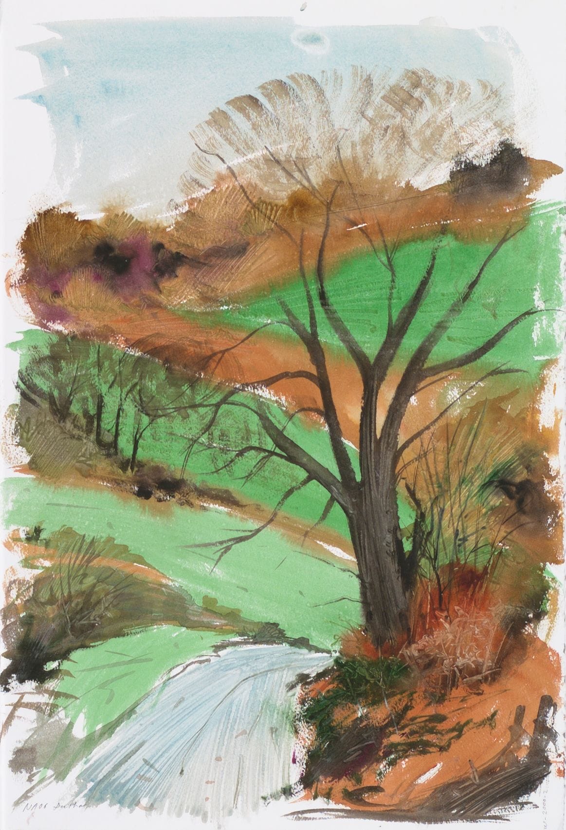 Artwork: Göran Dalhov, from the series "Wales painting" 2000-2, 2000