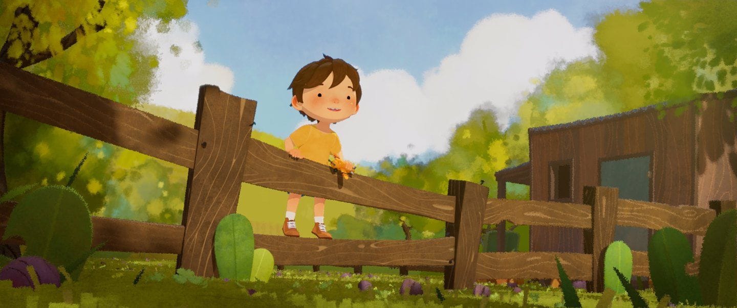 Stillbild ur filmen The Child and the Goose