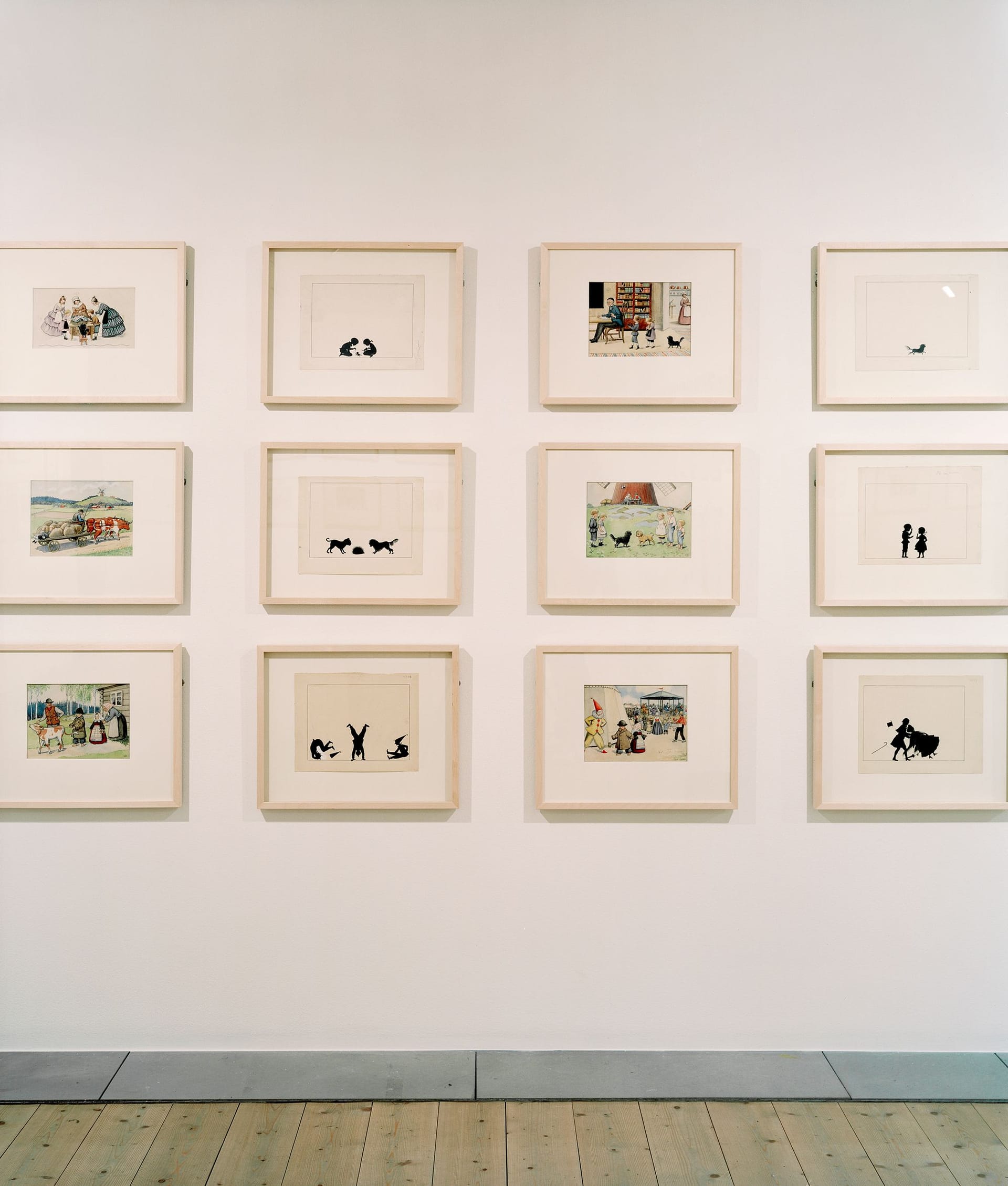 Works by Elsa Beskow in the exhibition
