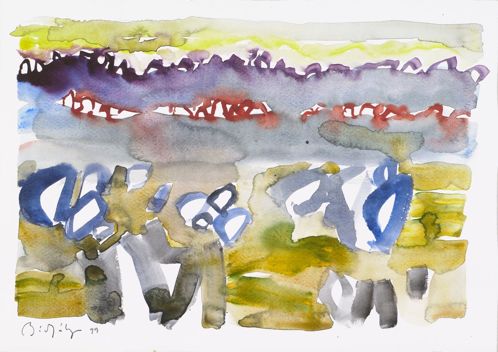 Artwork: Bárður Jákupsson, Faroese landscape, 1999