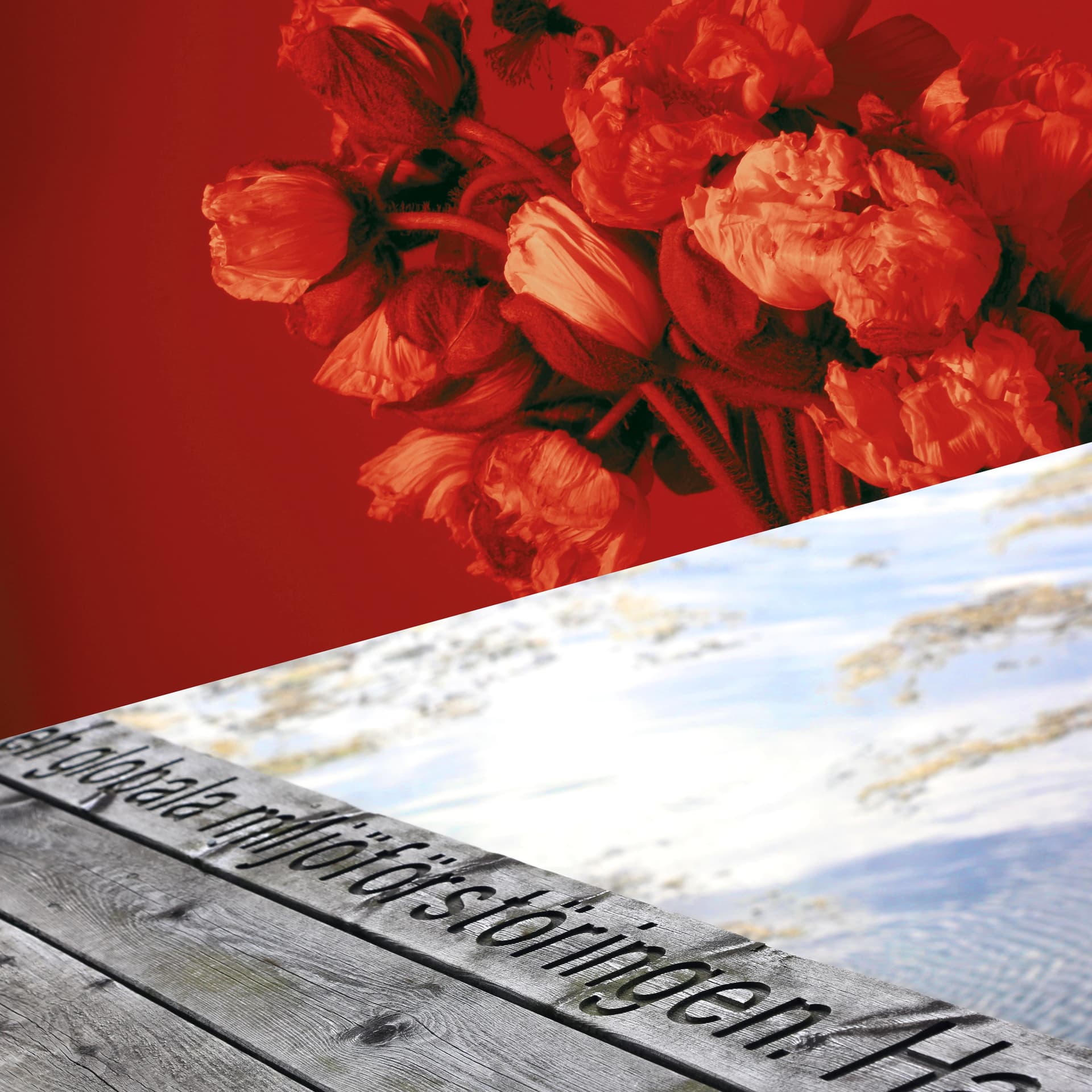 Kollage av två konstverk