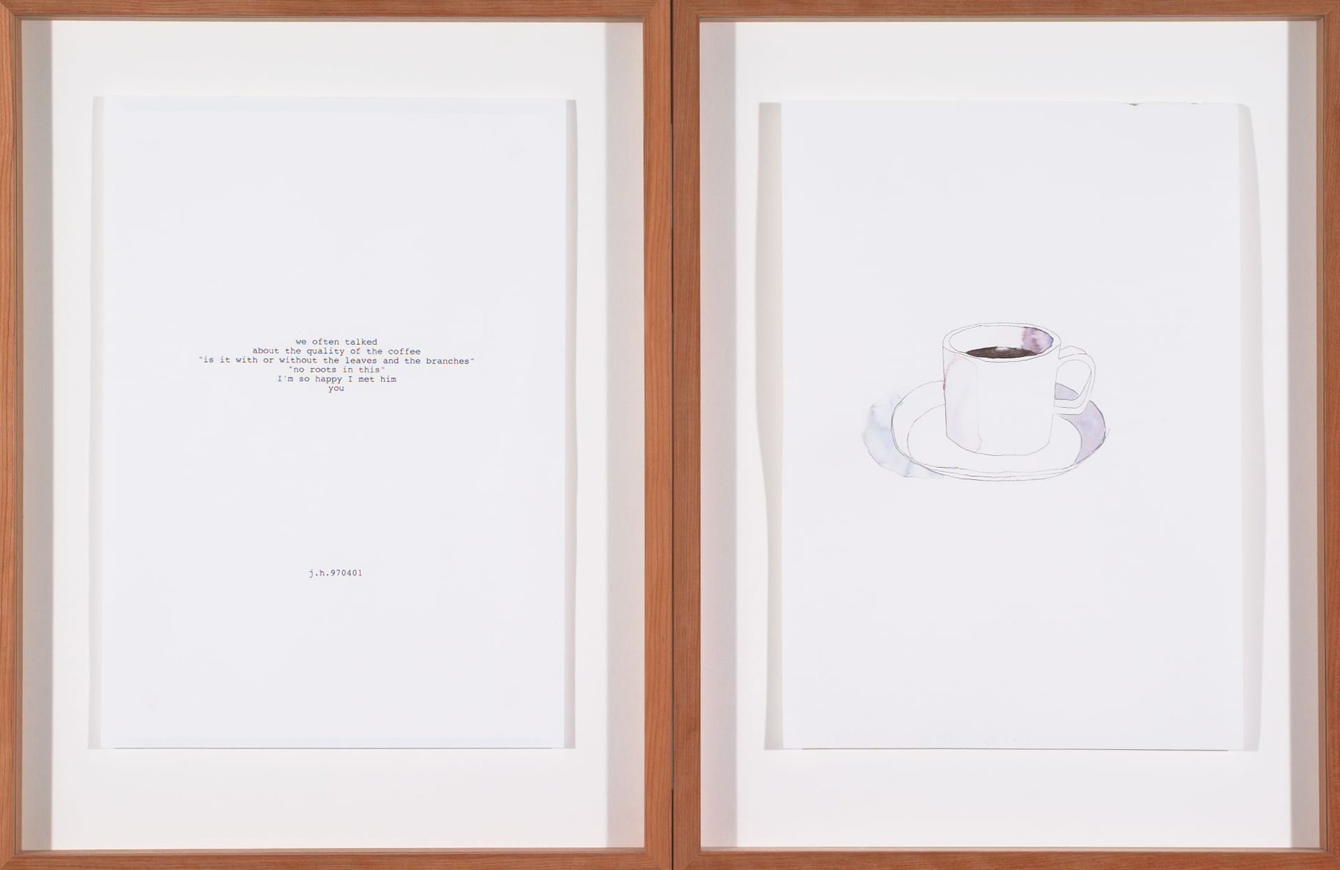 Verk: Jan Hietala, ur Letters That I Sent to Peter and Then Took Back Again, 1997