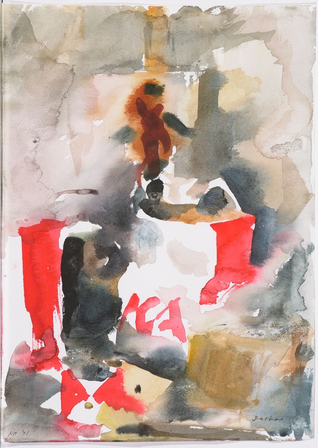 Konstverk: Göran Dalhov, ICA-påse, skiss, 1980