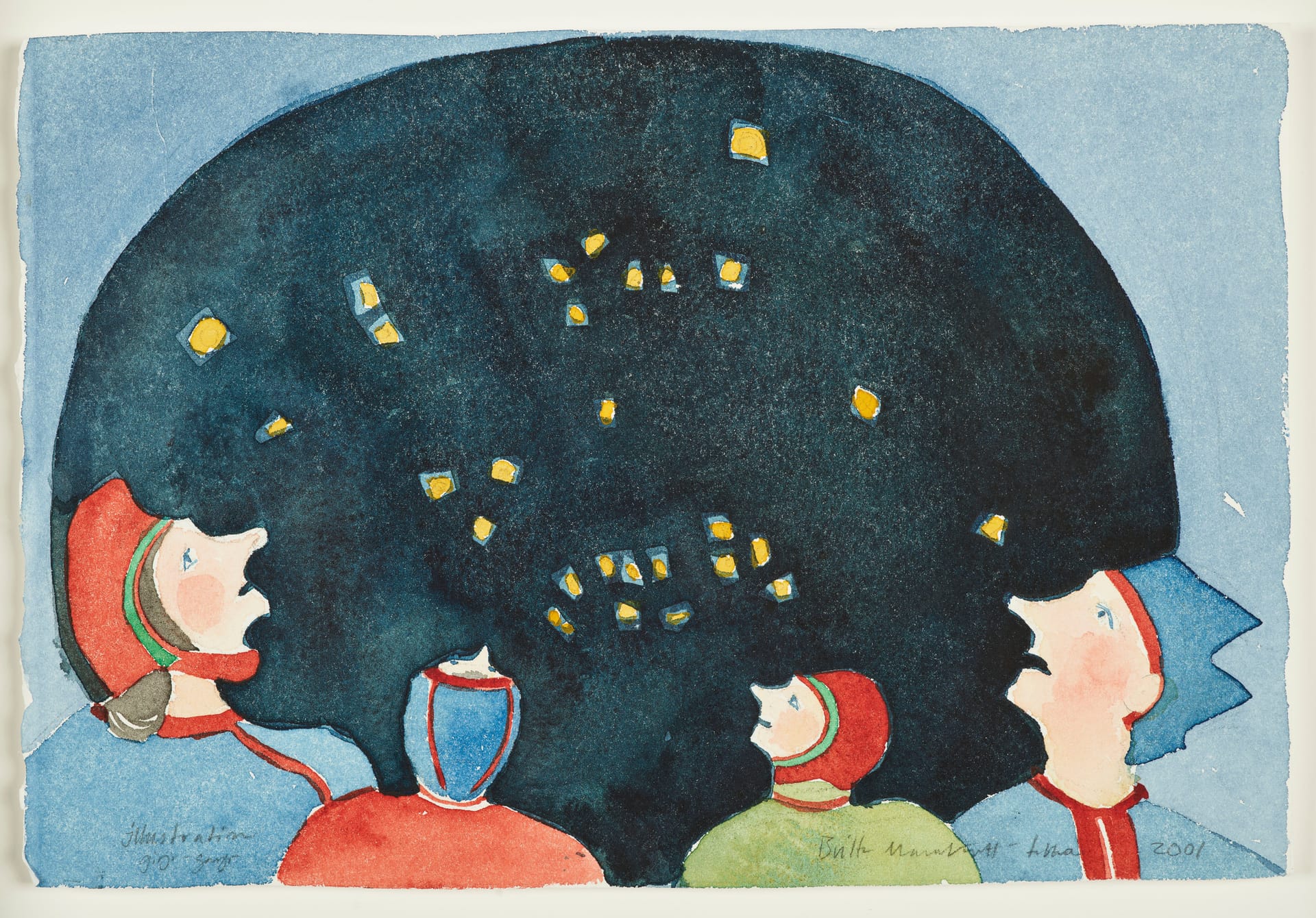 Britta Marakatt-Labba. Stjärnhimmel, 2001. Courtesy of Galleri Helle Knudsen