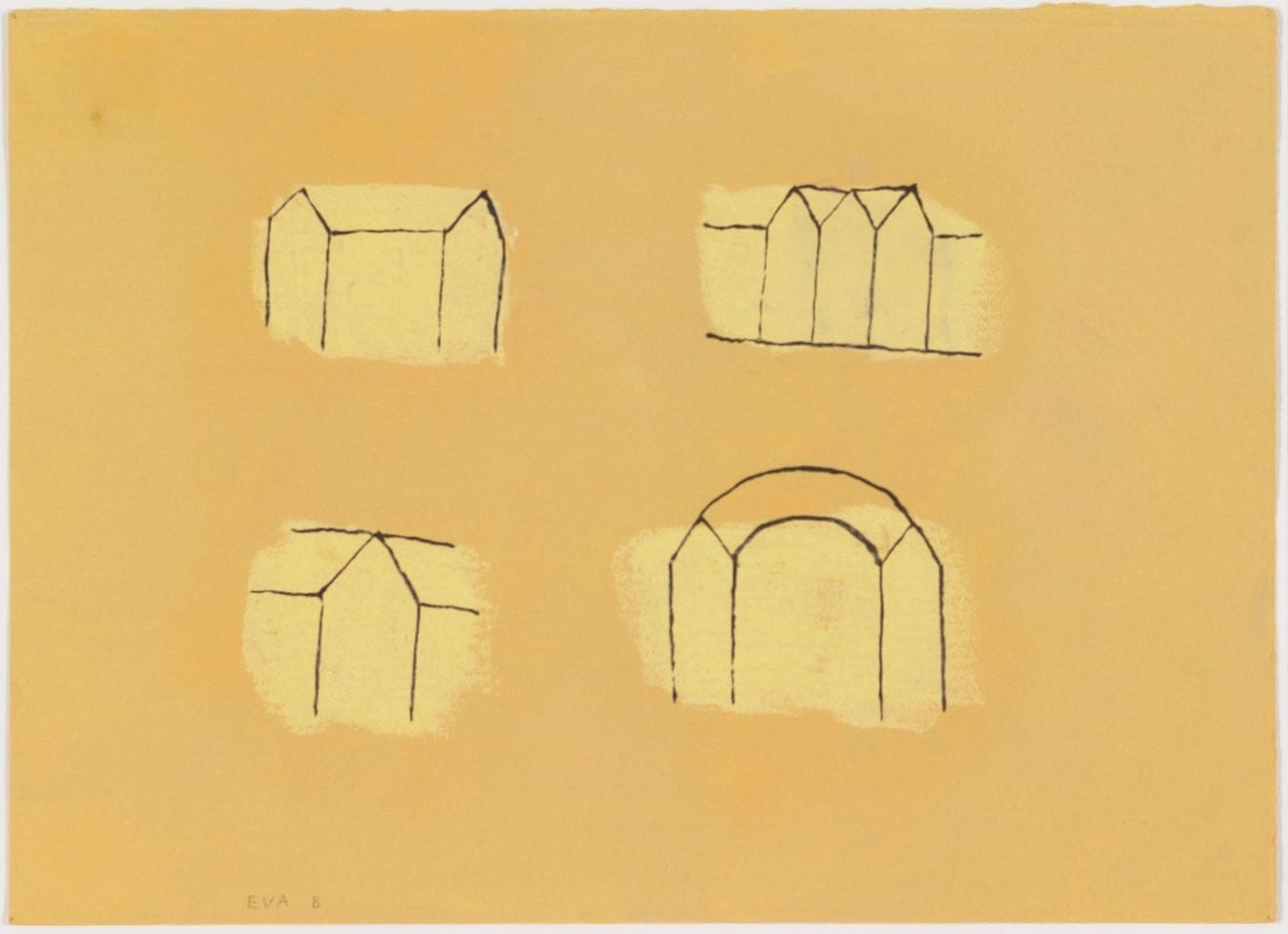 Artwork: Eva Berge, Architectural sketches II, 1994
