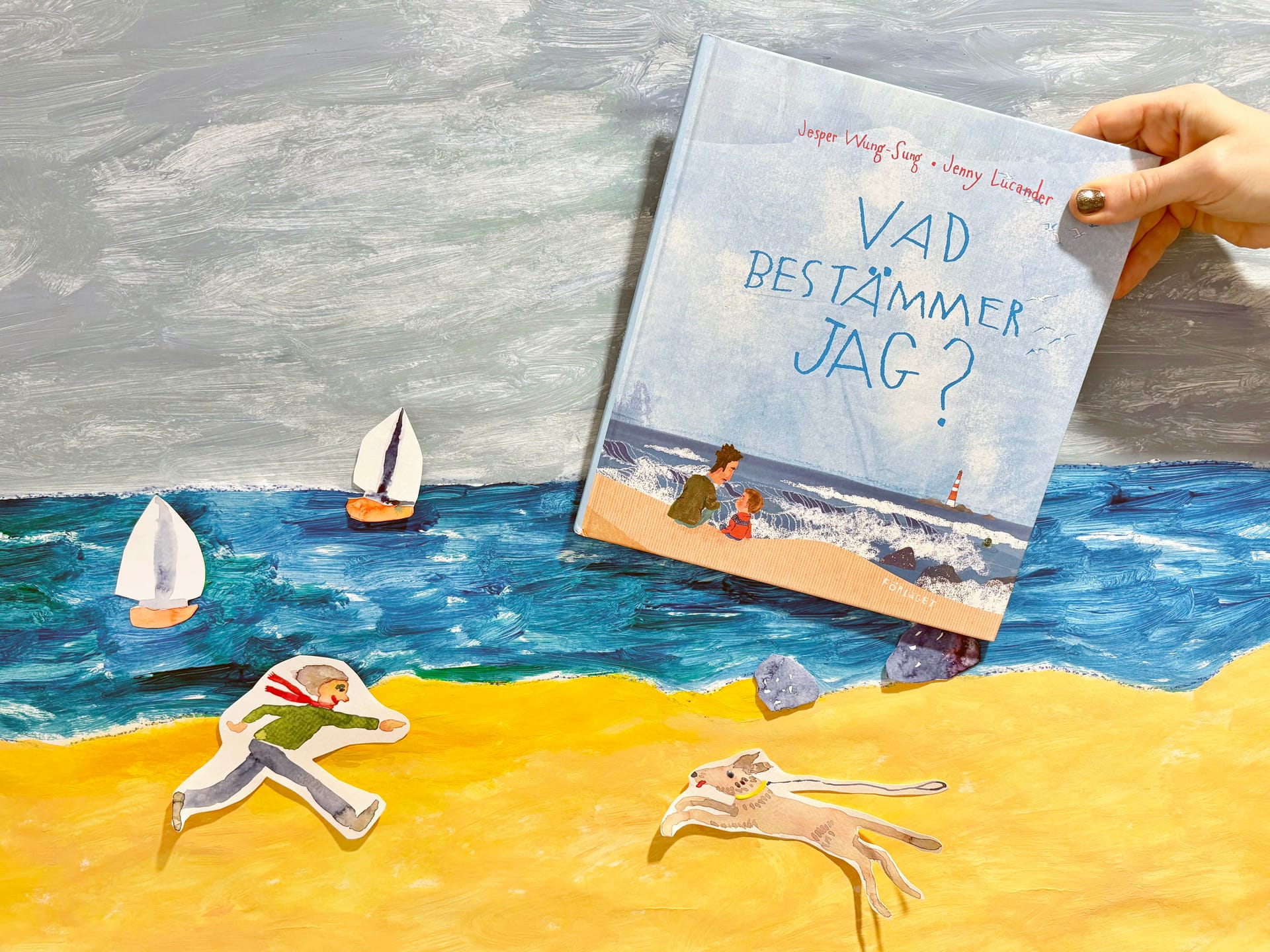 Picture book: Vad bestämmer jag? ("Who gets to decide?"), by Jenny Lucander
