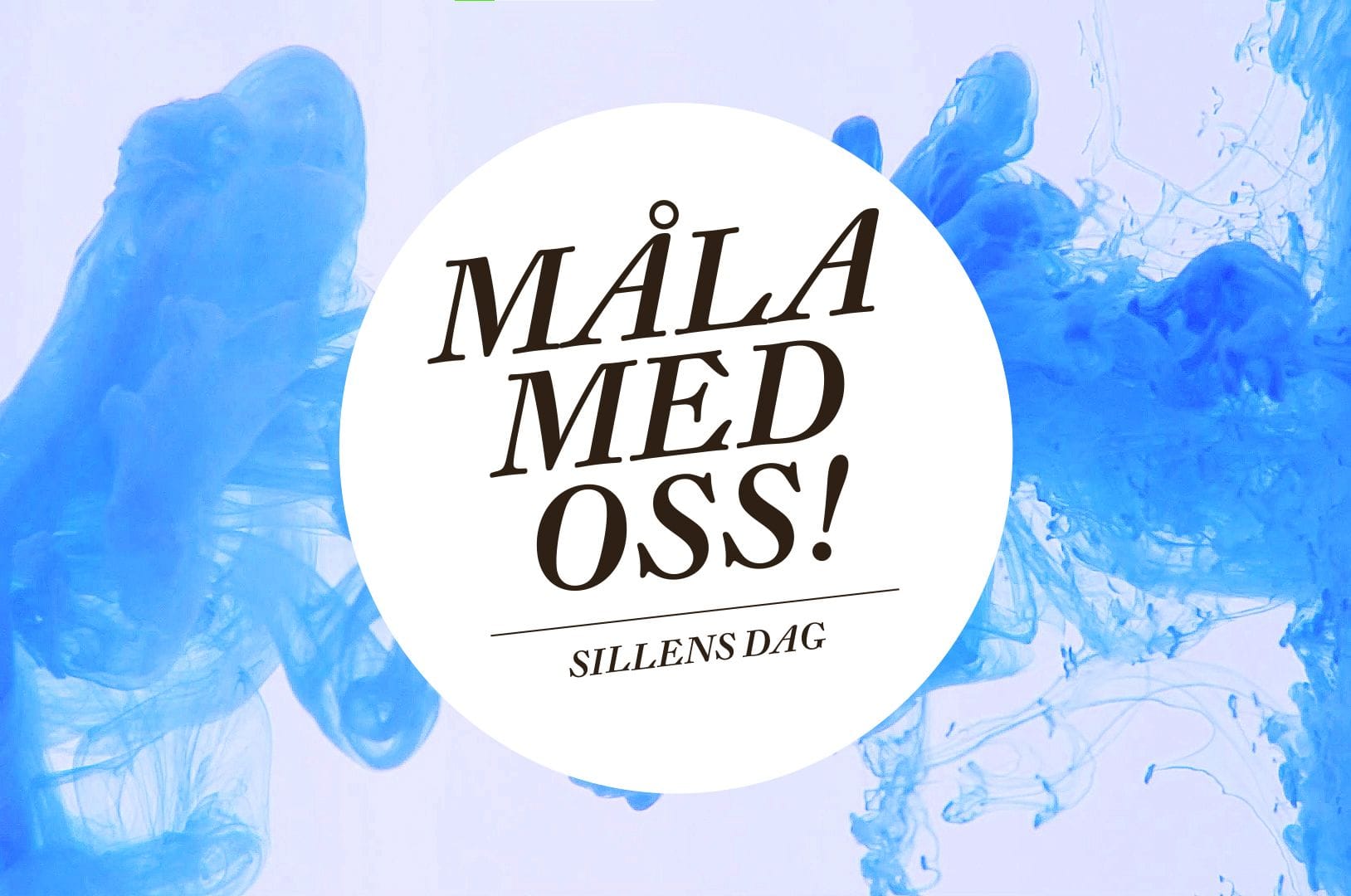 Bild med texten "Måla med oss"