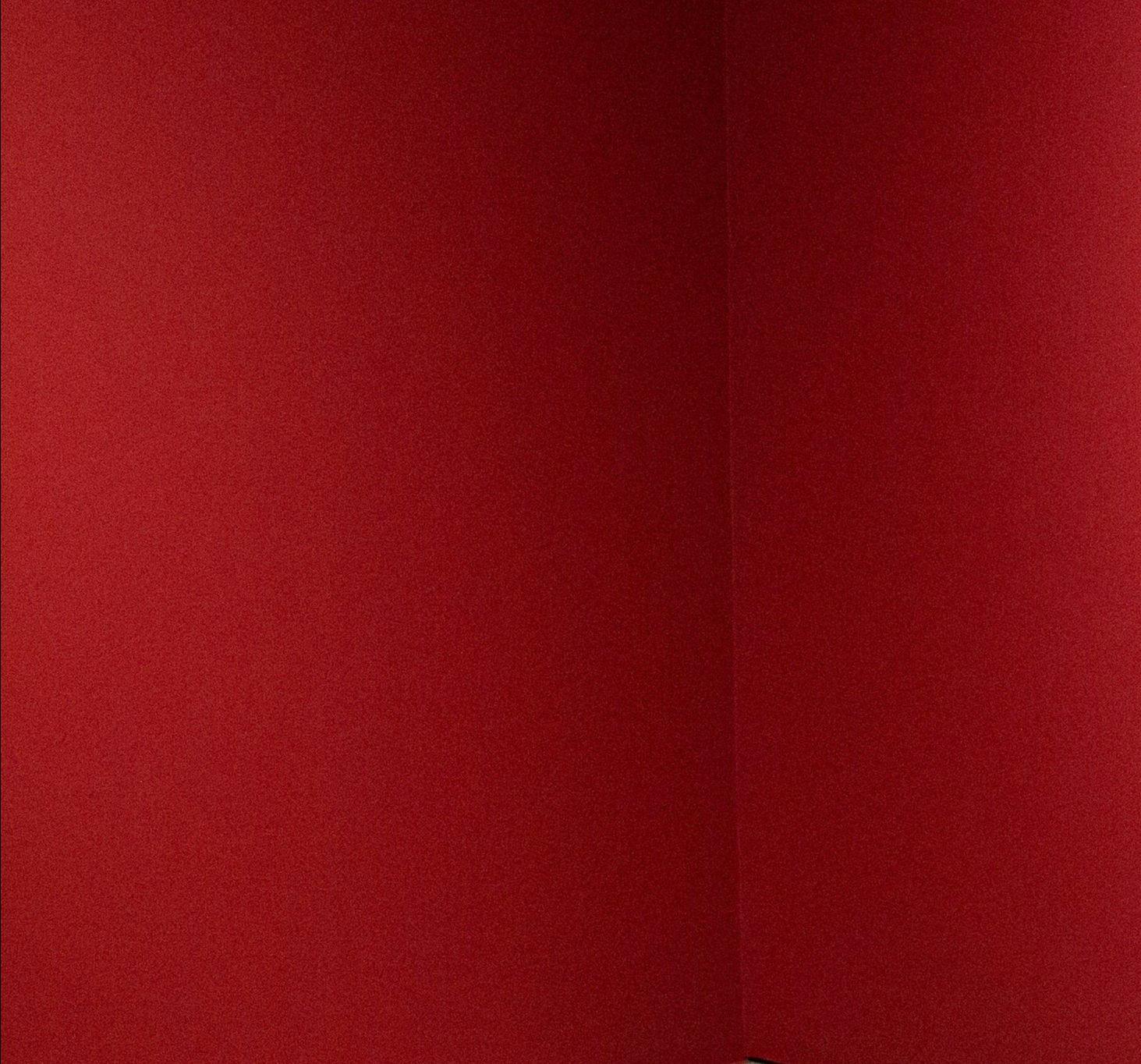 Röd vägg i utställningen