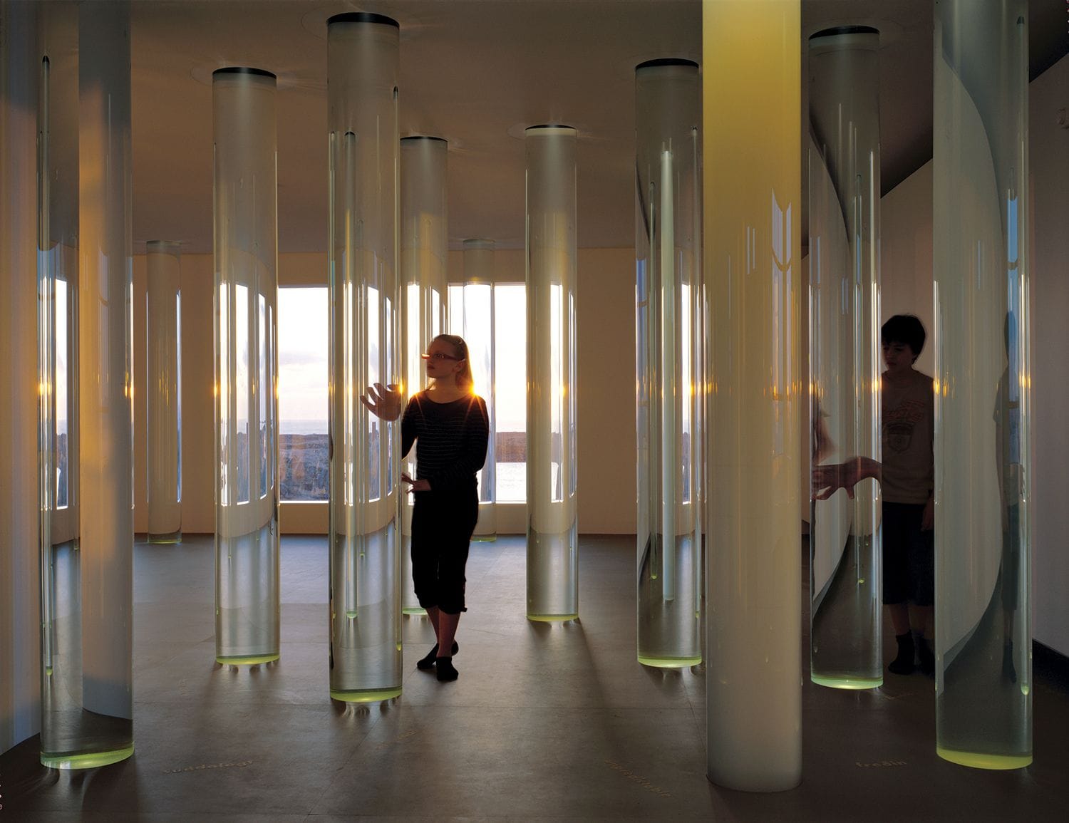 Image of person in exhibition