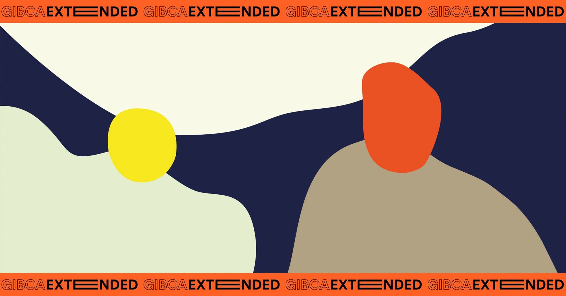 Graphics, depicting abstract islands and bridges