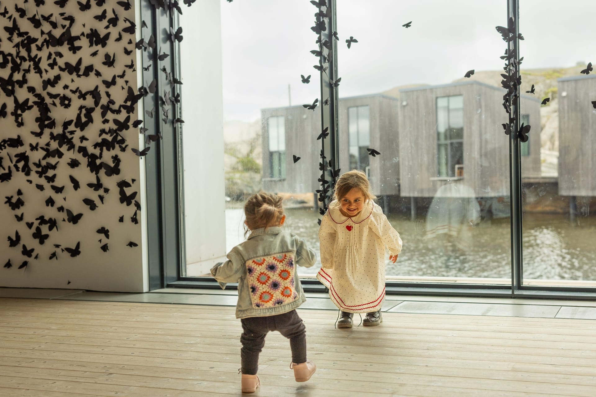 Kids laughing