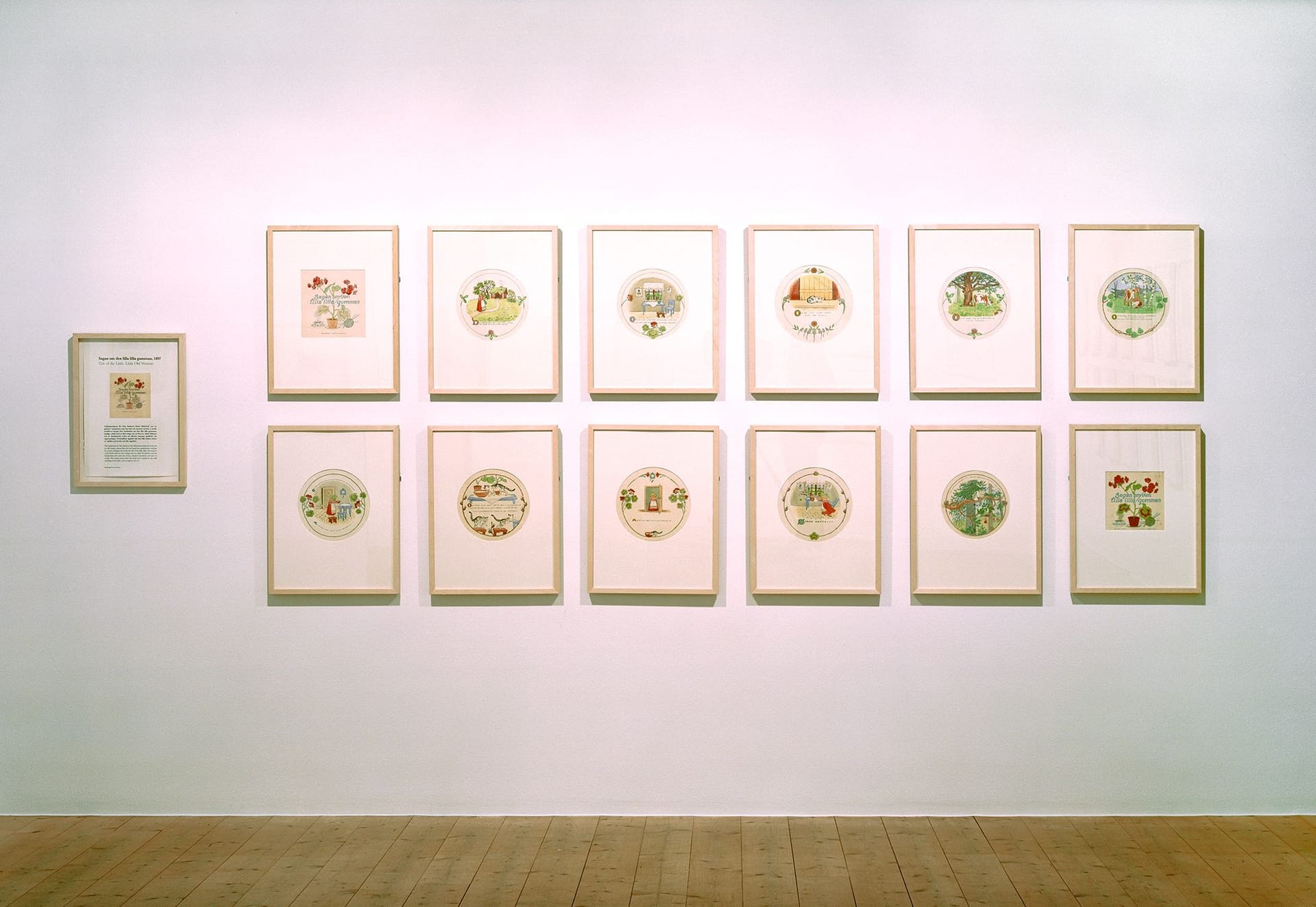 Works by Elsa Beskow in the exhibition