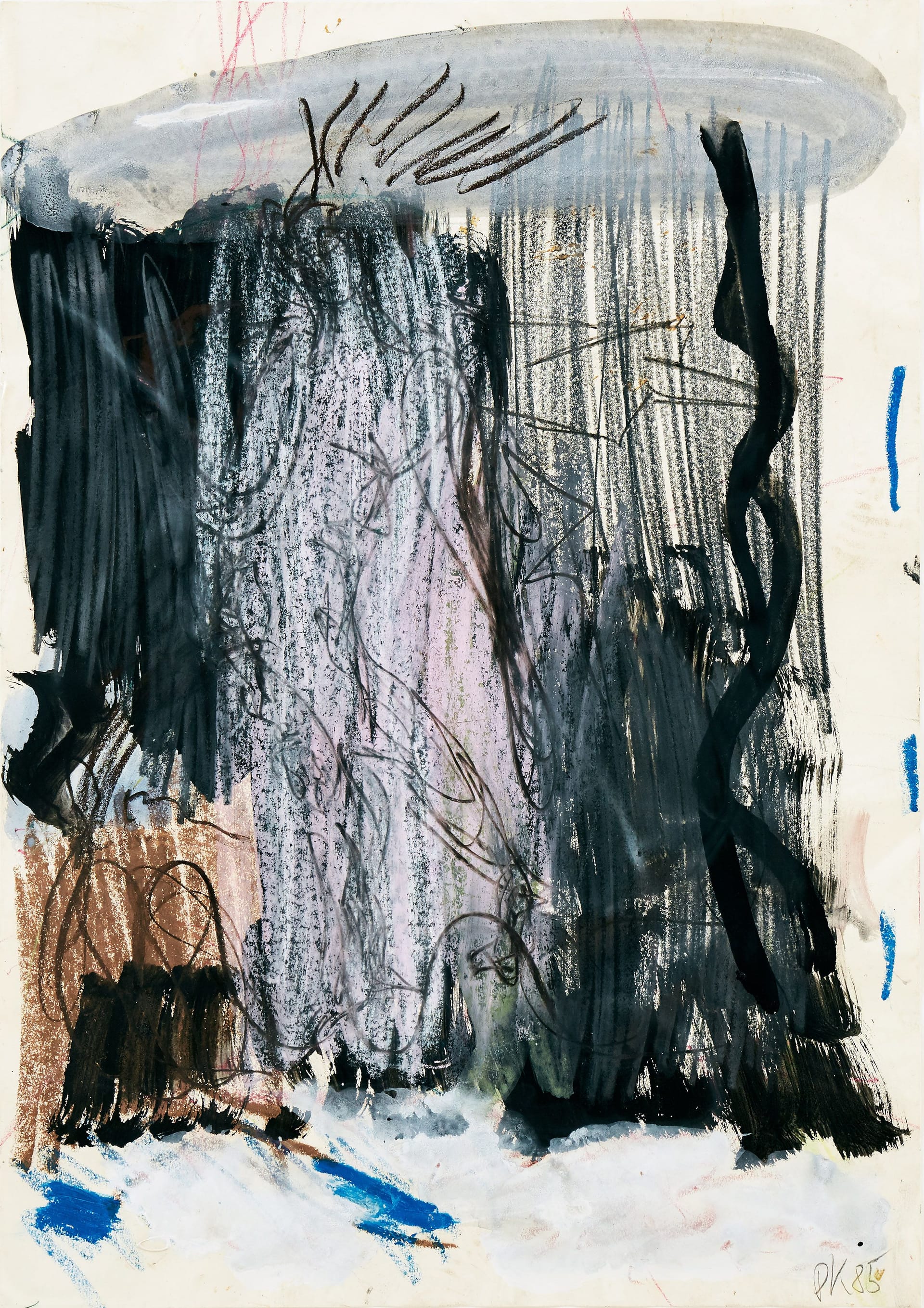 Art work: Per Kirkeby, Untitled, 1985. Collection de Bueil & Ract-Madoux