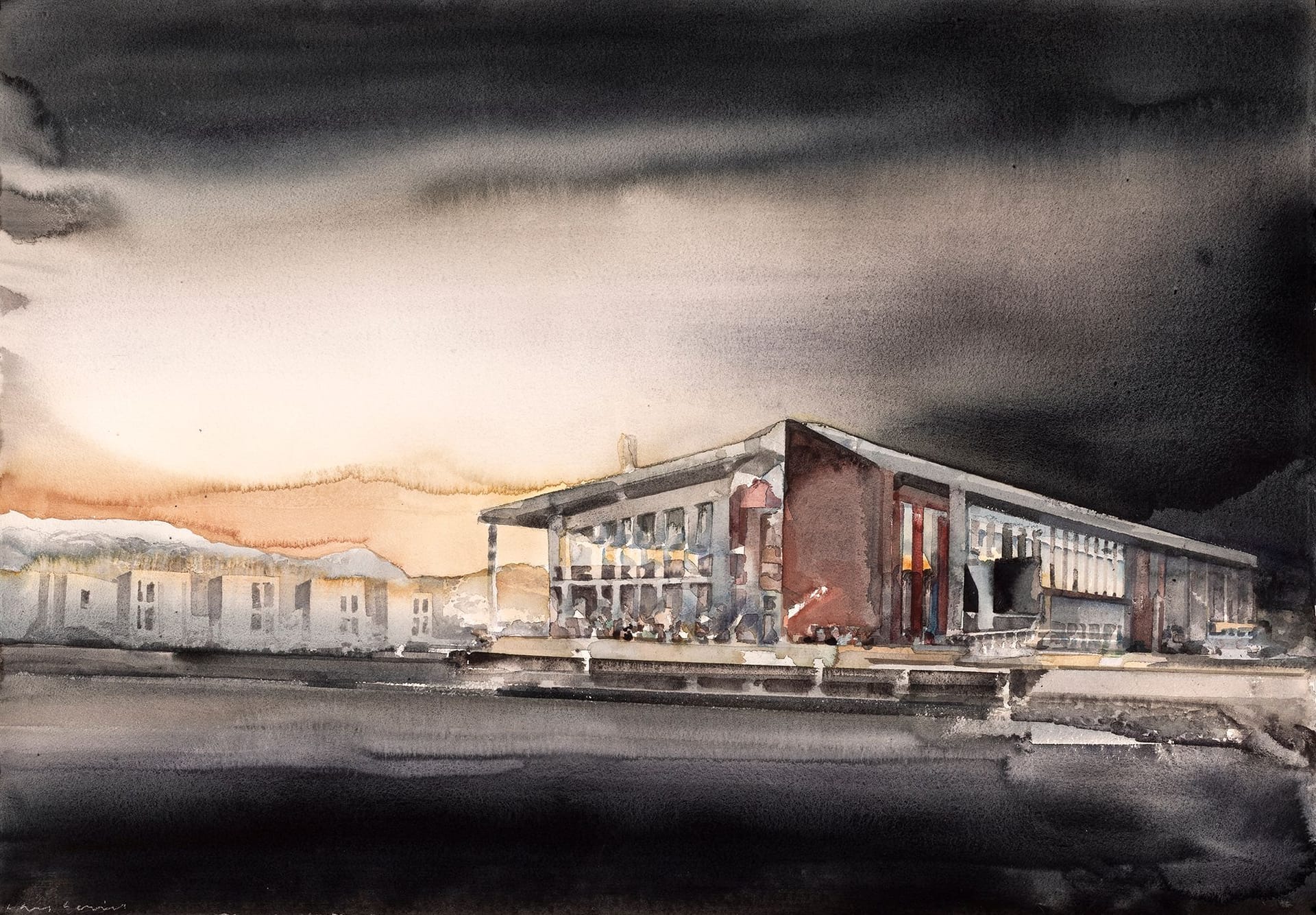Work: Lars Lerin, Nordiska Akvarellmuseet, 2025