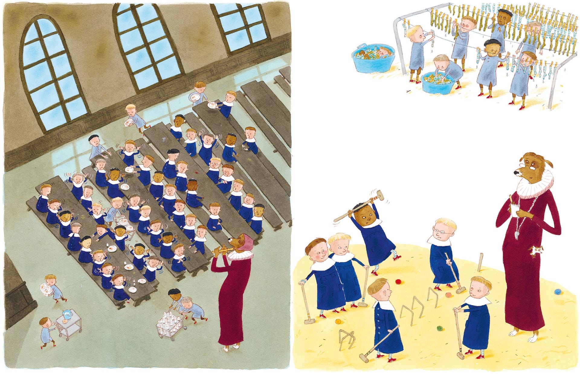 Art work: Pija Lindenbaum, from the book Vitvivan och Gullsippan, 2021